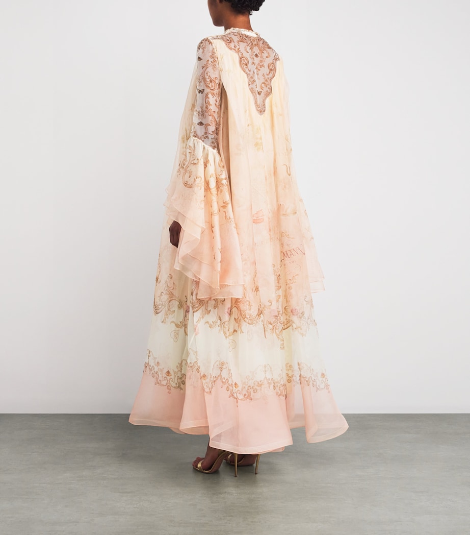 Silk Hypnotic Maxi Dress MAP PRINT Image 3