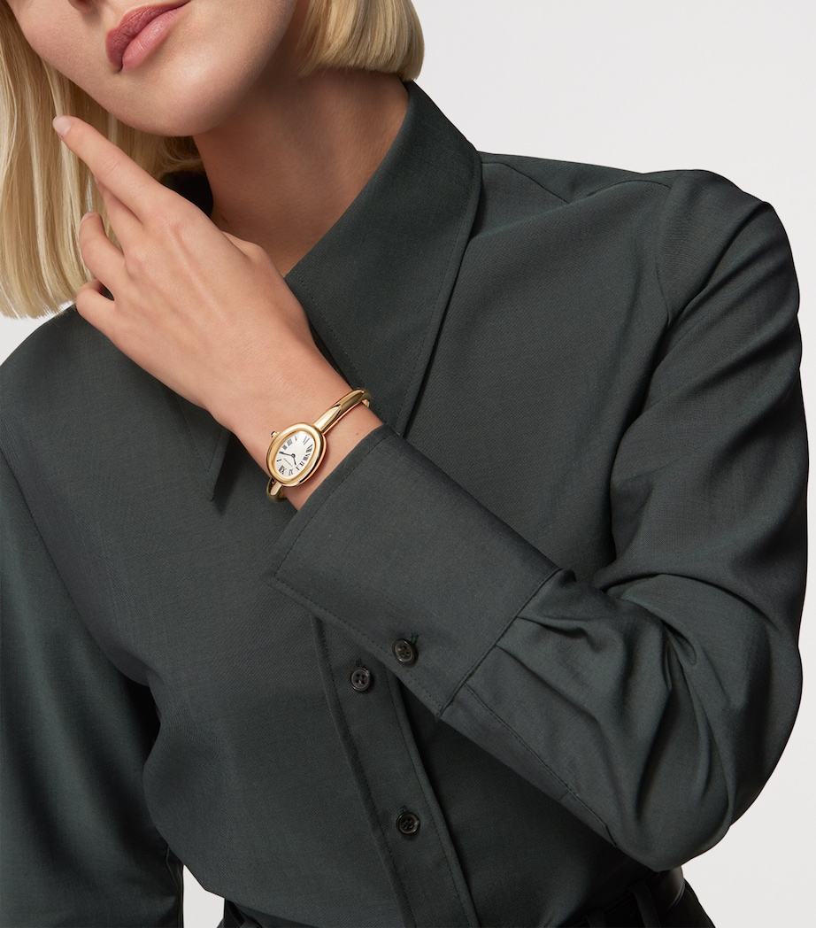 Small Yellow Gold Baignoire de Cartier Watch 23.1mm (Size 17) YELLOW GOLD Image 6