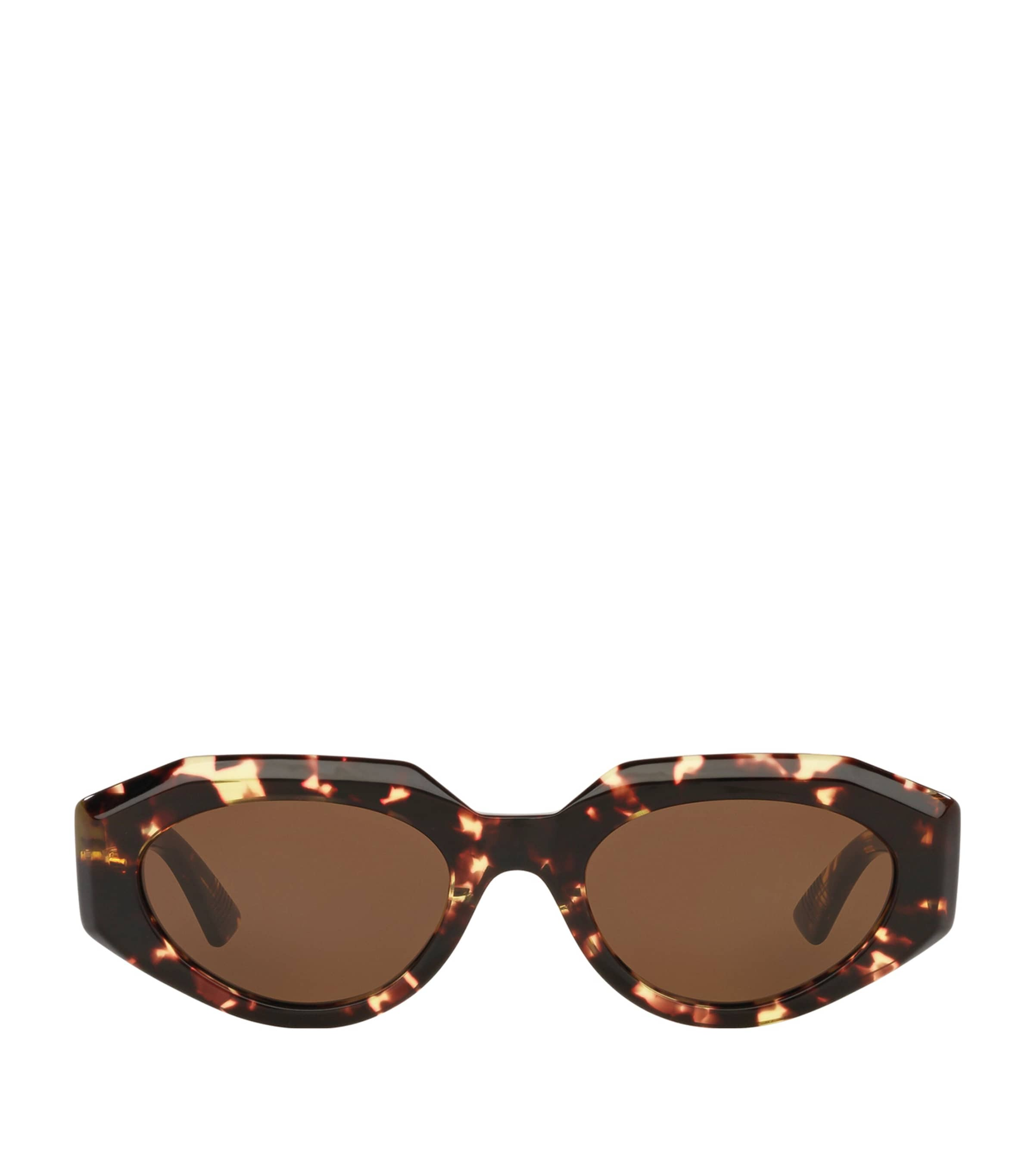 Bottega Veneta Round Sunglasses In Brown