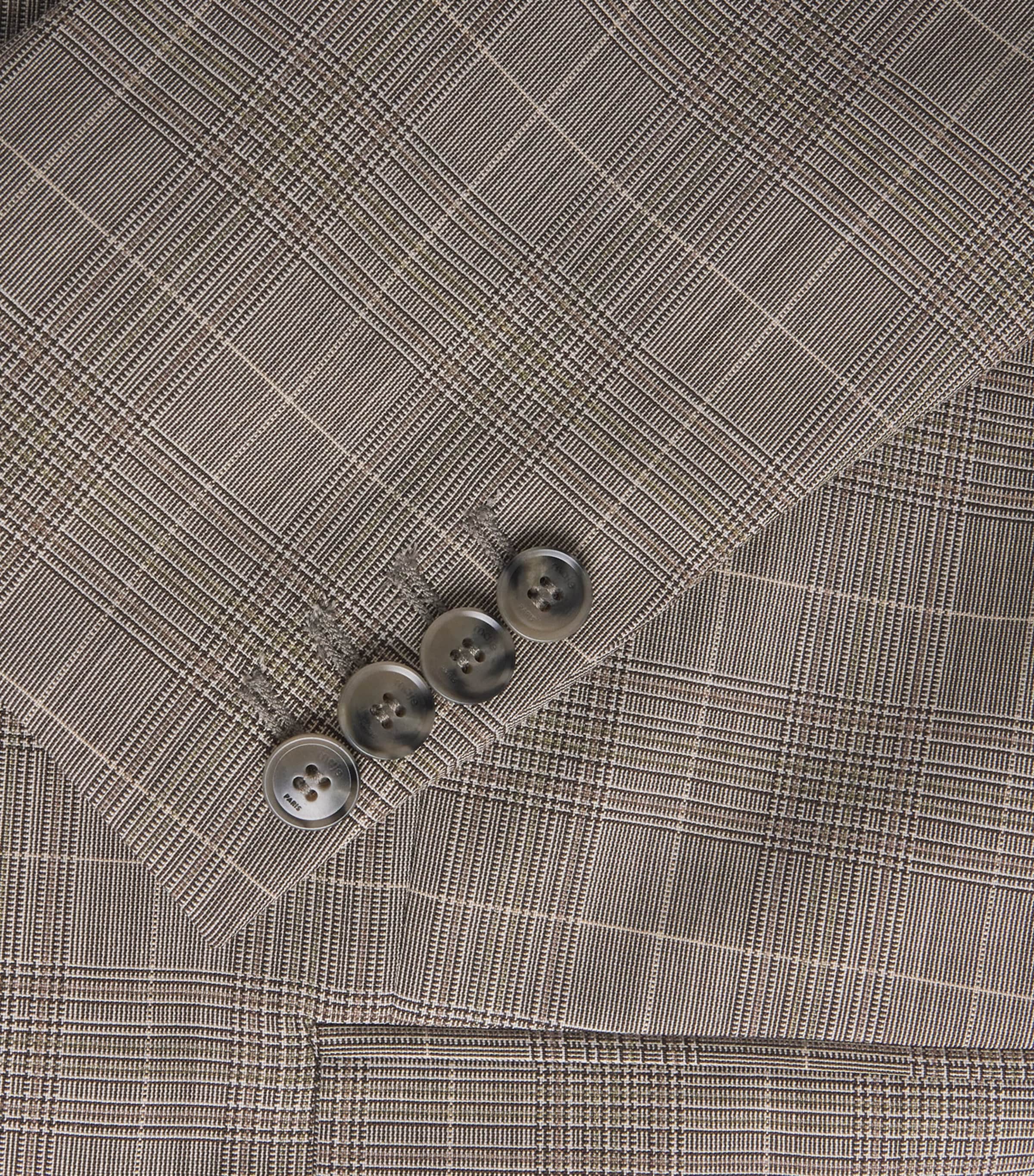 Wool-Blend Check Blazer GREY Image 5