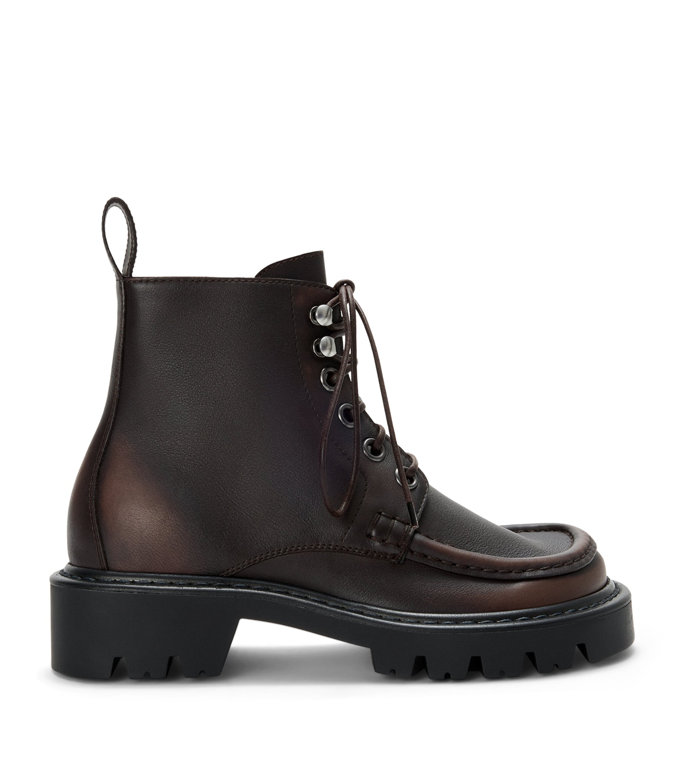 Calfskin Sierra Combat Boots 40 DARK BROWN Image 1