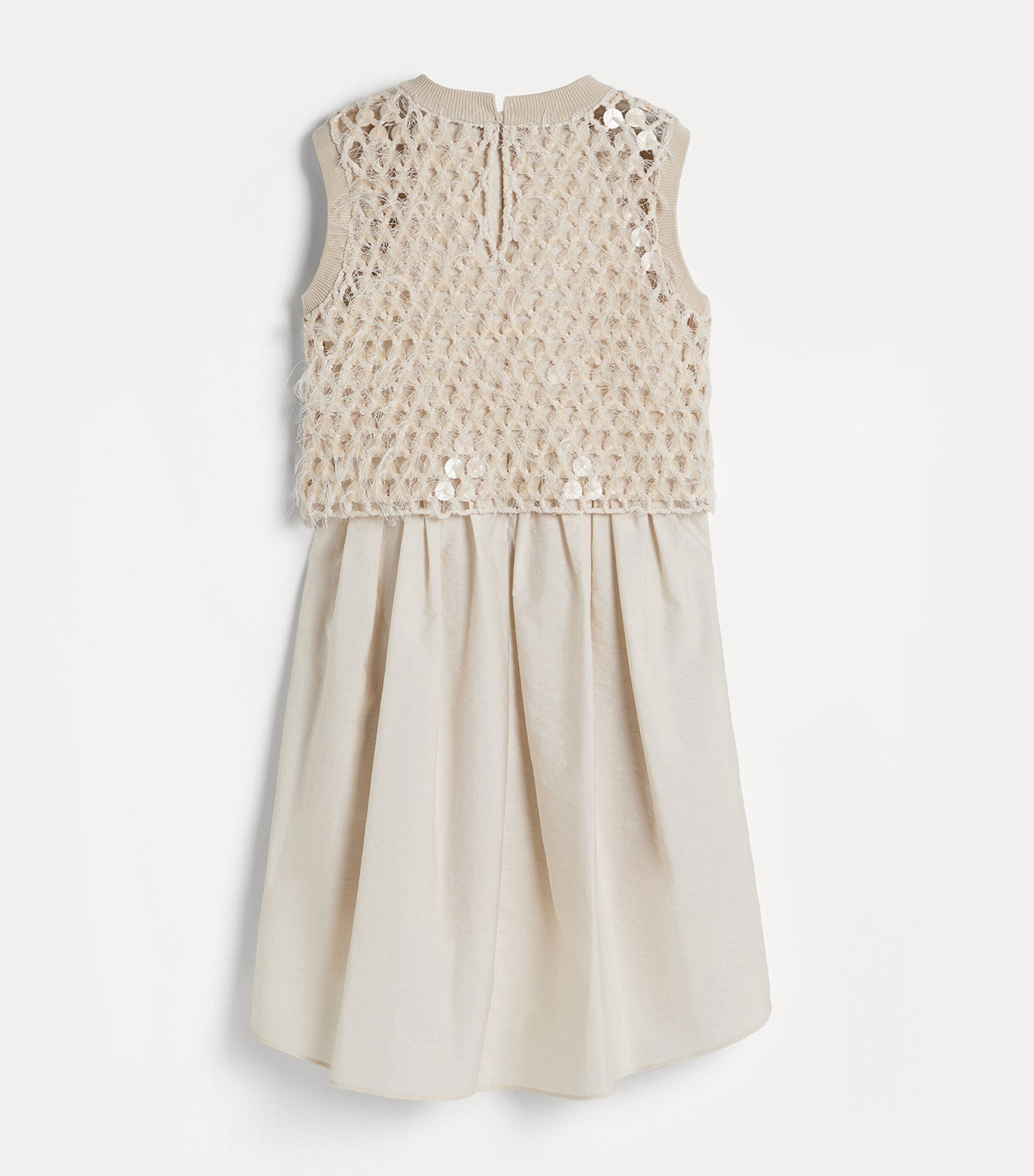 Brunello Cucinelli Kids Crochet Asymmetric Dress (4-6 Years) Image 2