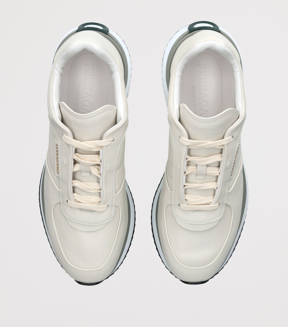Leather Low-Top Sneakers WHITE/OTH Image 4