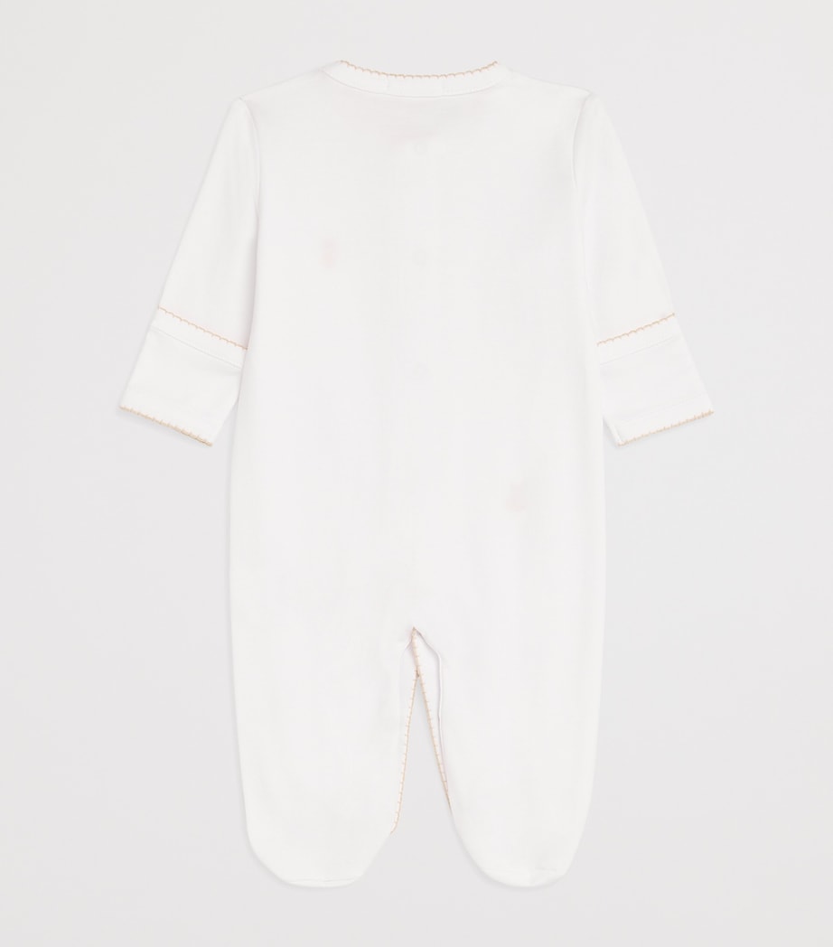 Pima Cotton Teddy All-In-One (0-12 Months) K188WHITE/ECRU Image 2
