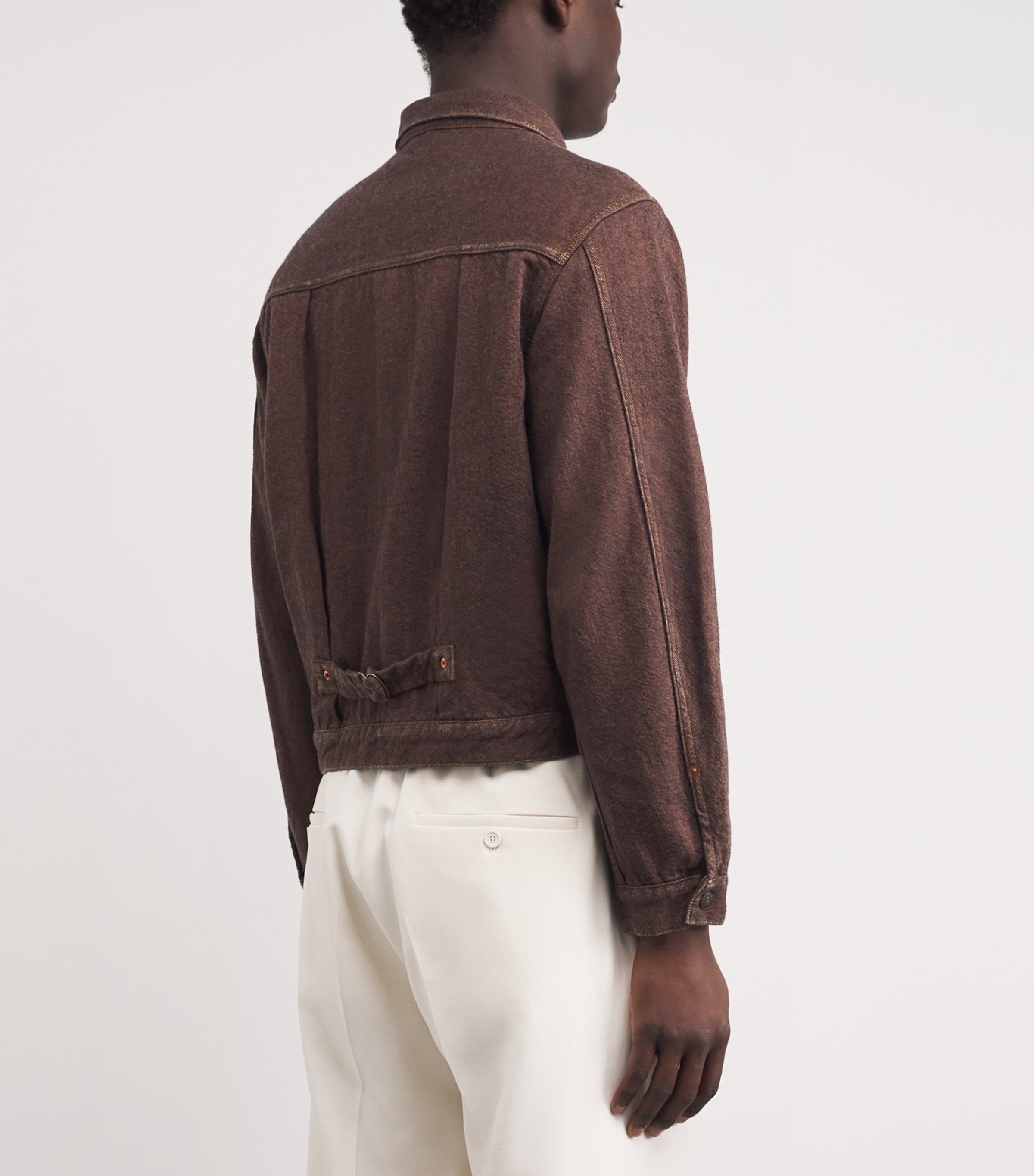 Cotton-Wool Twill Jacket BROWN Image 4