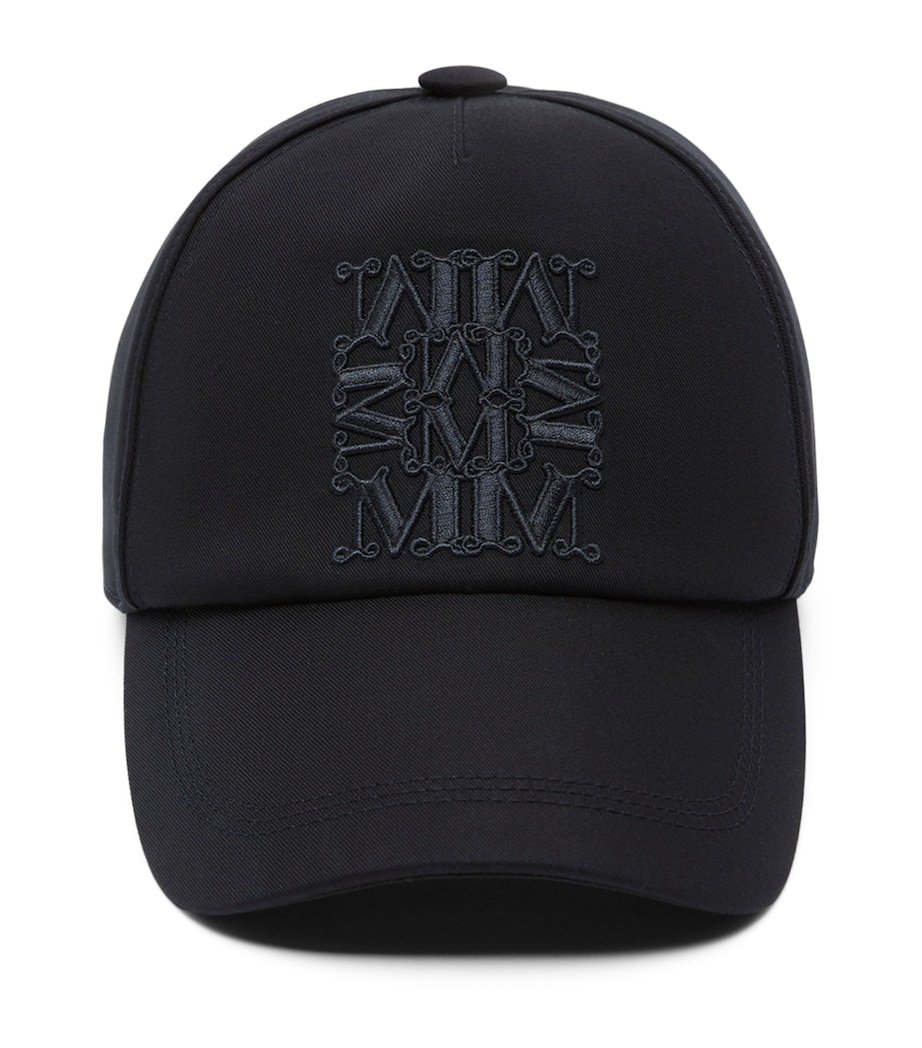 Max Mara Water-Repellent Monogram Baseball Cap Midnightblue Image 1