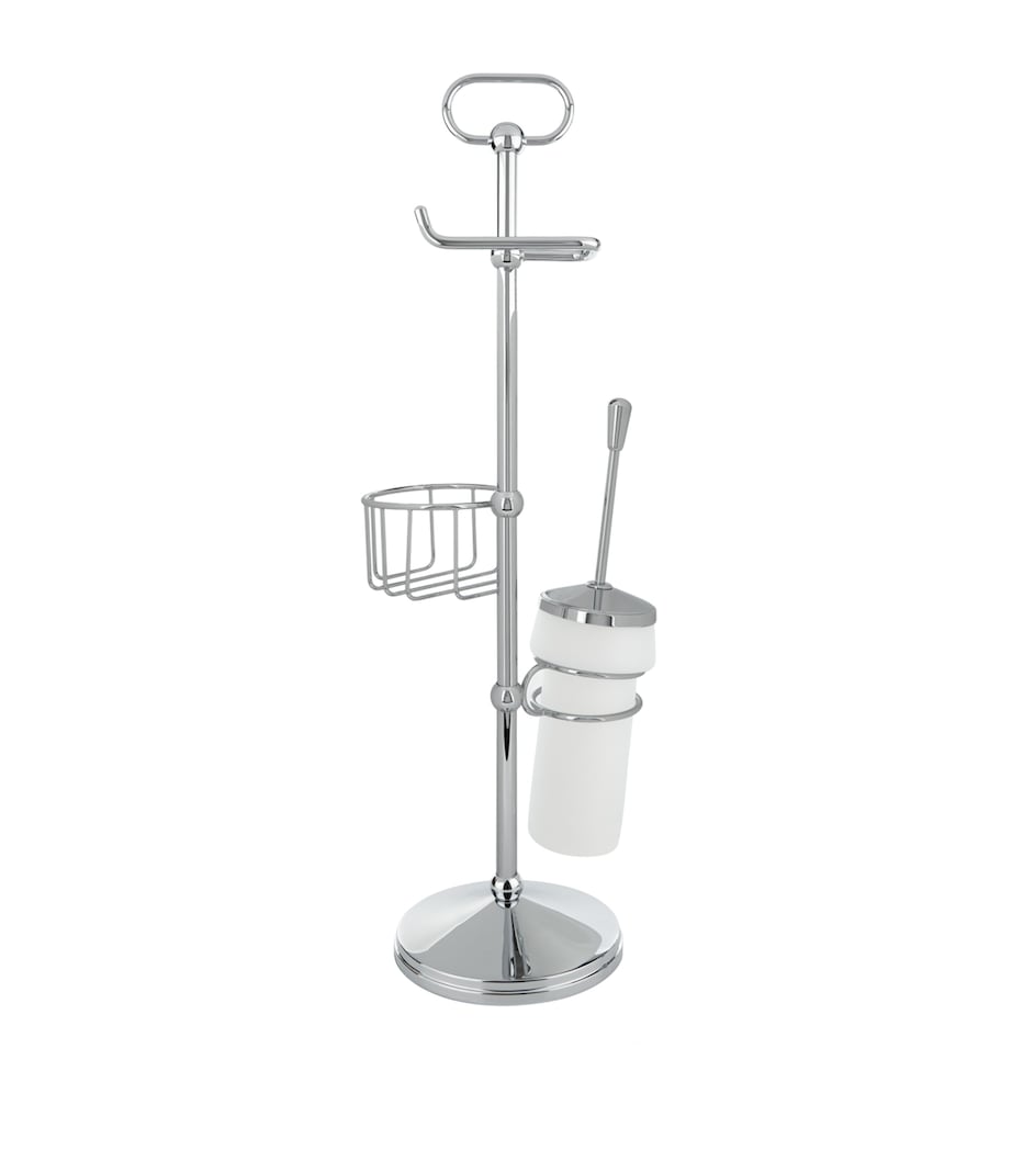 Cylinder Toilet Brush Holder SILVER Image 1