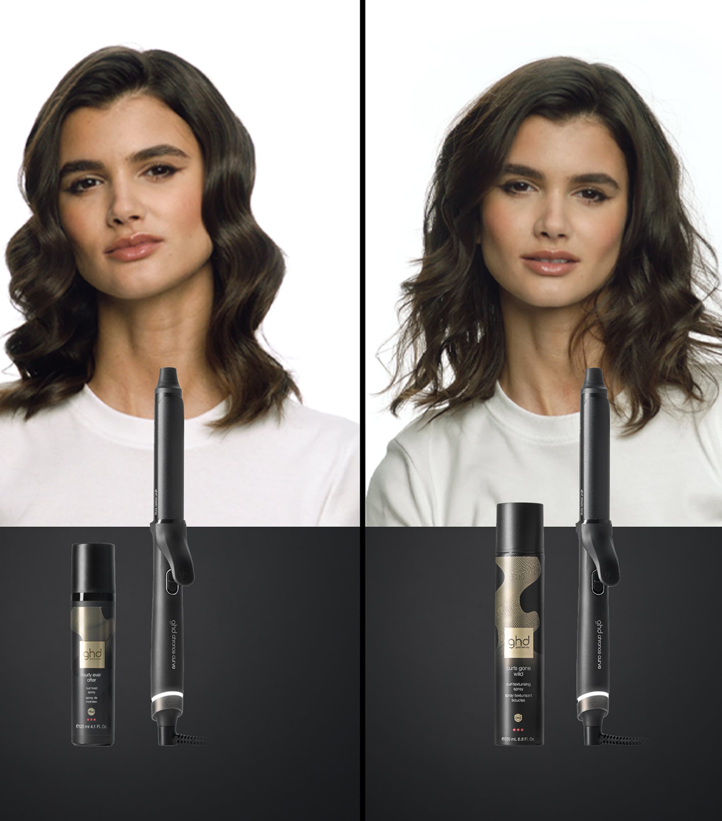 Chronos Curve Classic Tong Hair Curler (26mm) BLACK Image 8