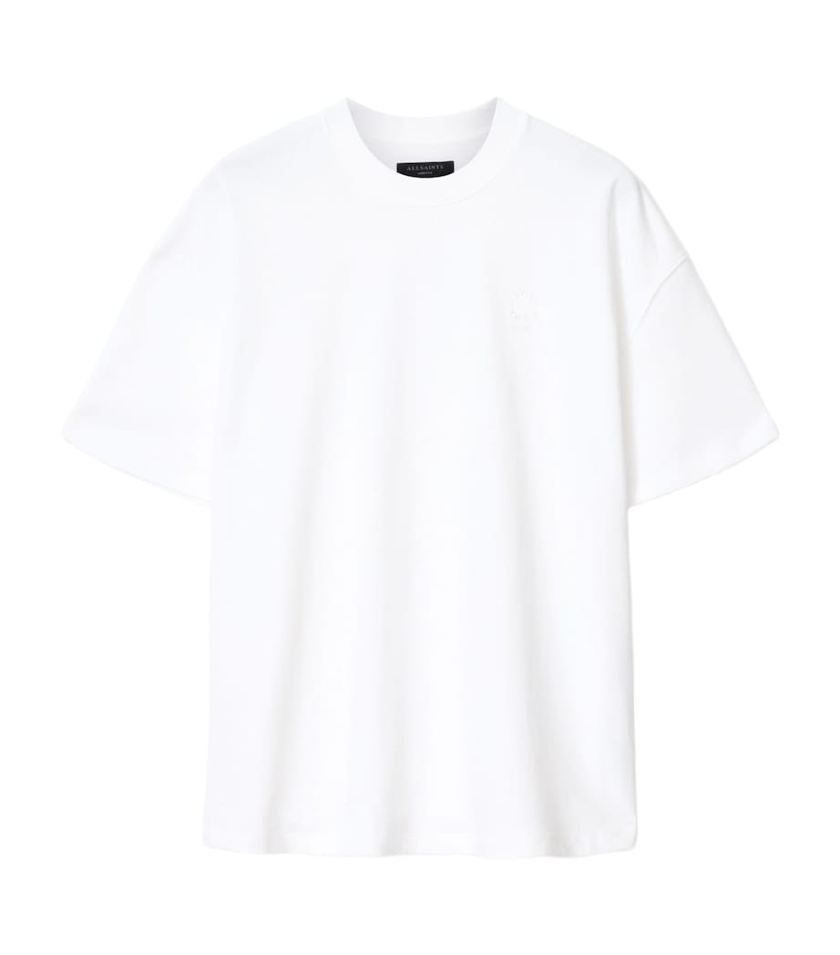 AllSaints Mens Organic Cotton Haven T-Shirt Ashen White Image 1