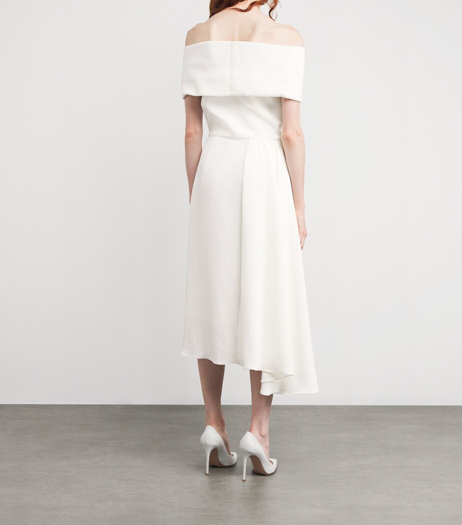 Textured Philomela Midi Dress IVO Image 3