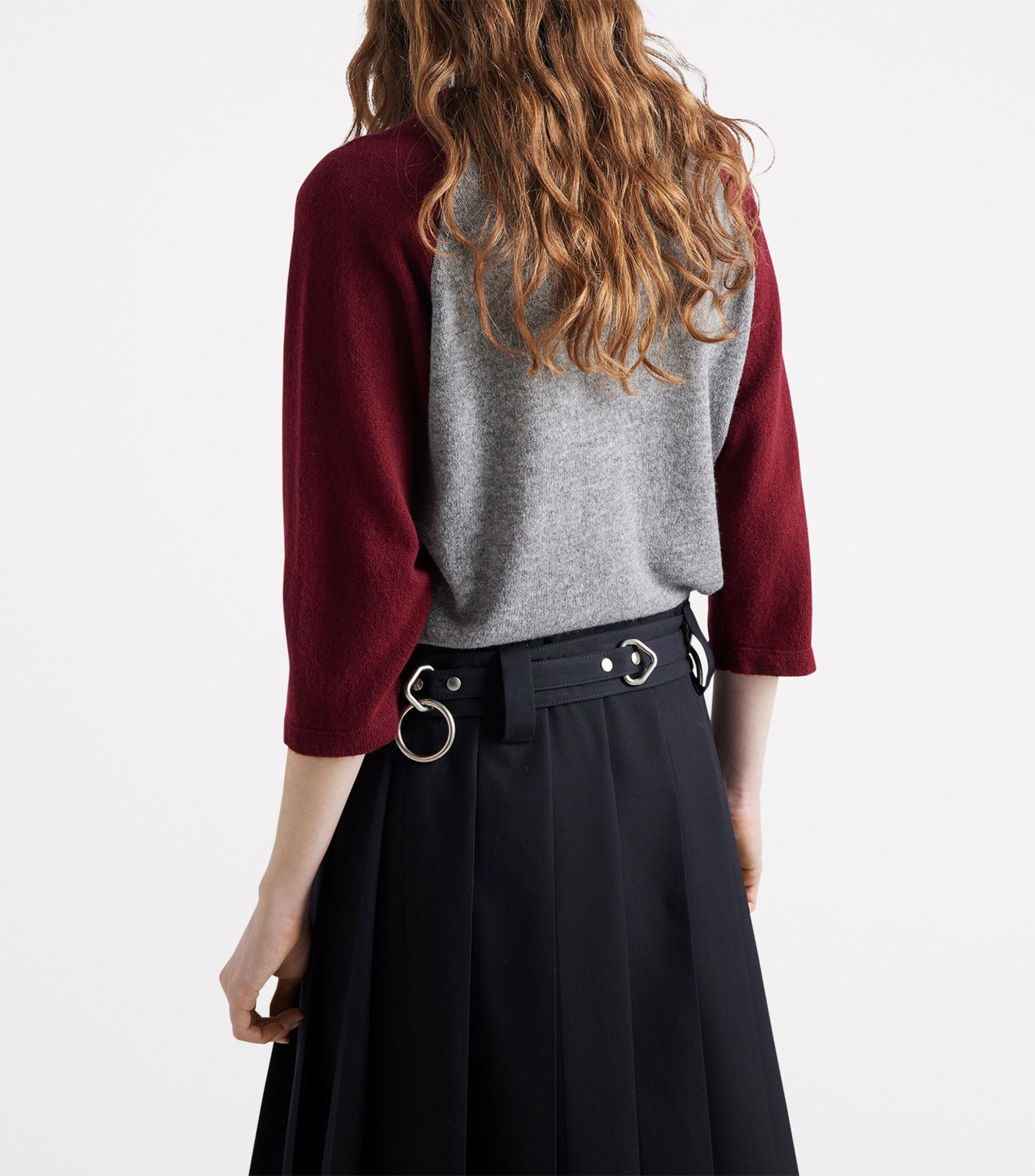 Prada Womens Cashmere Logo Sweater Image 5