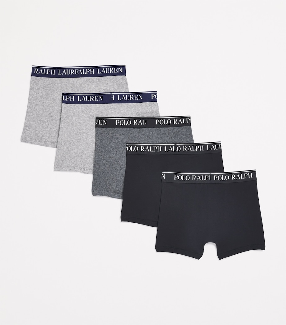 Pack of 5 Stretch-Cotton Boxer Briefs (6-14 Years) ANDOVER HEATHER Image 2