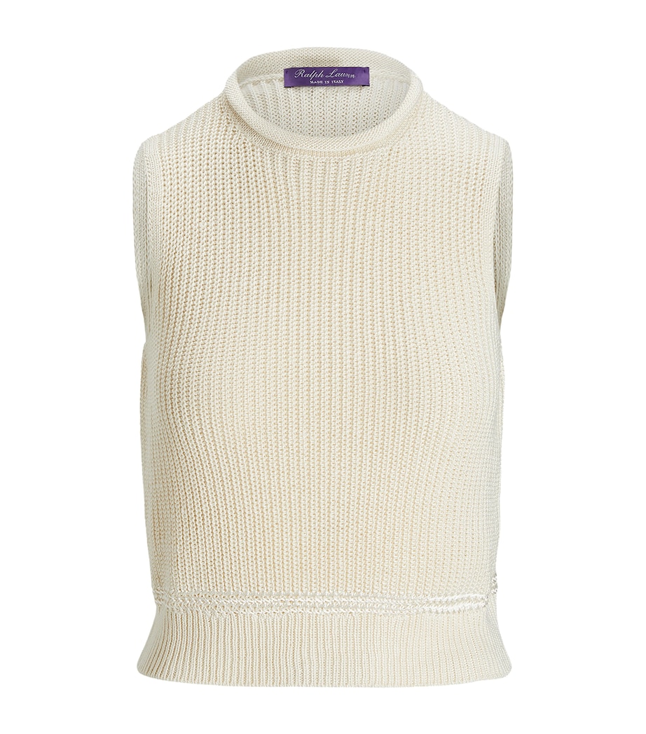 Silk-Blend Sleeveless Sweater LUX CREAM Image 1