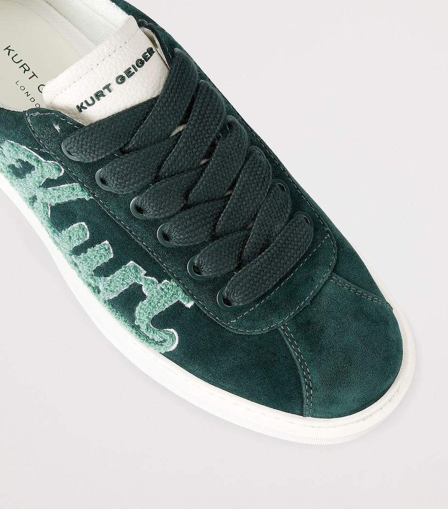 Appliqué Albion Retro Sneakers GREEN Image 3