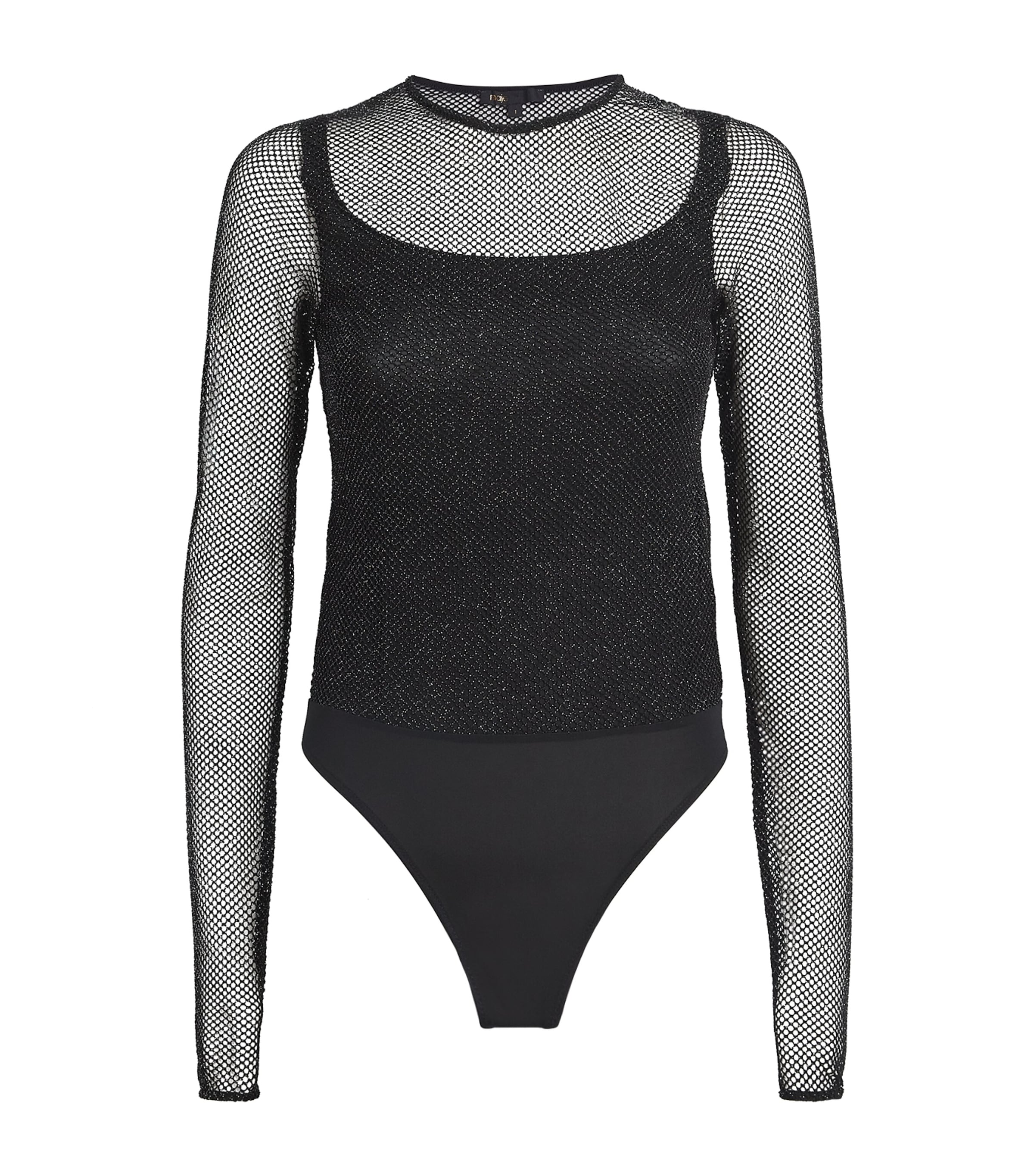 Diamanté Bodysuit BLACK Image 1