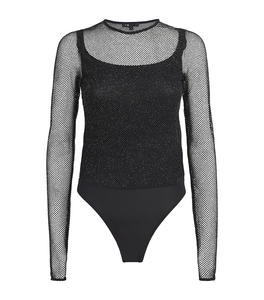 Diamanté Bodysuit BLACK Image 1