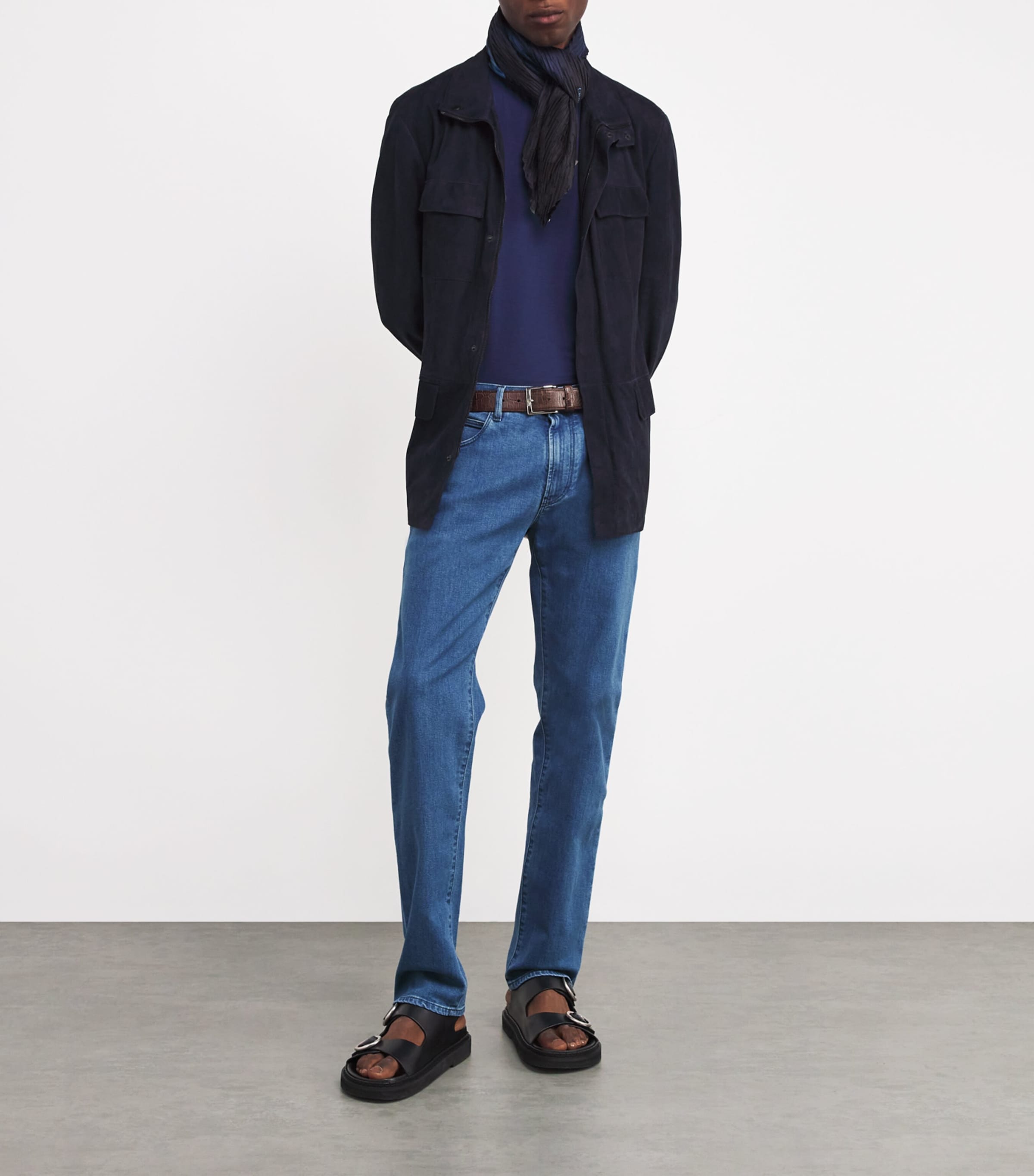 Stretch-Cotton Slim Jeans MB002 Image 2