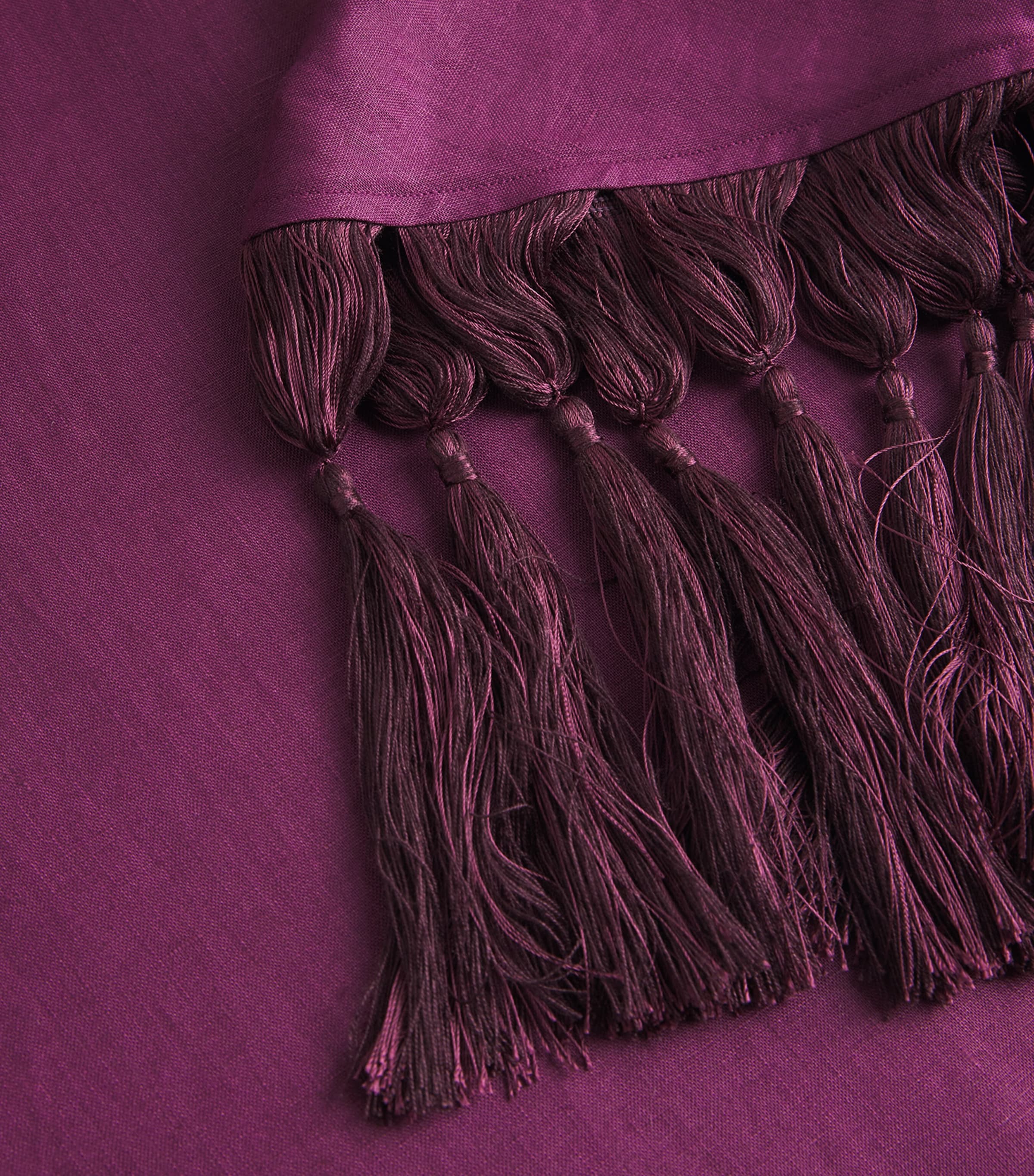 Linen Gloria Poncho PLUM Image 6