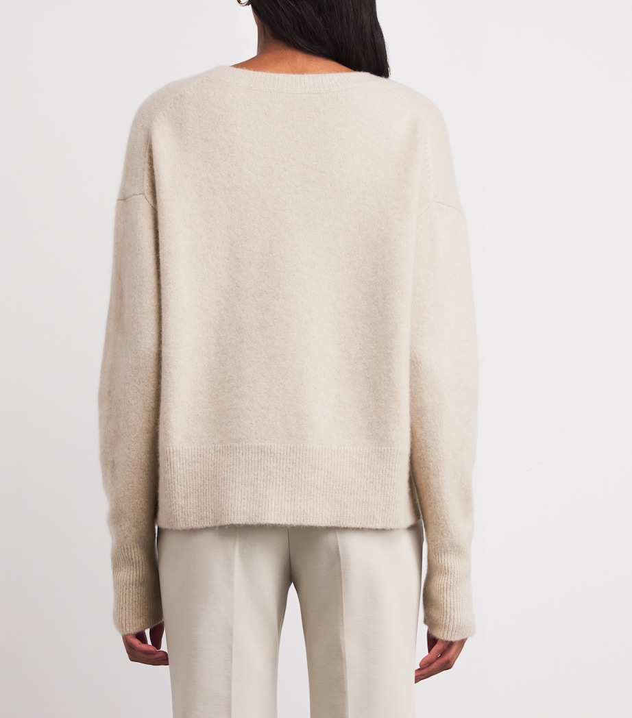 Cashmere-Blend Brushed Sweater AFFOGATO Image 4