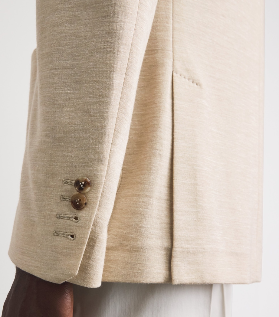 Virgin Wool-Silk-Linen Blazer 2/23 SAND Image 3