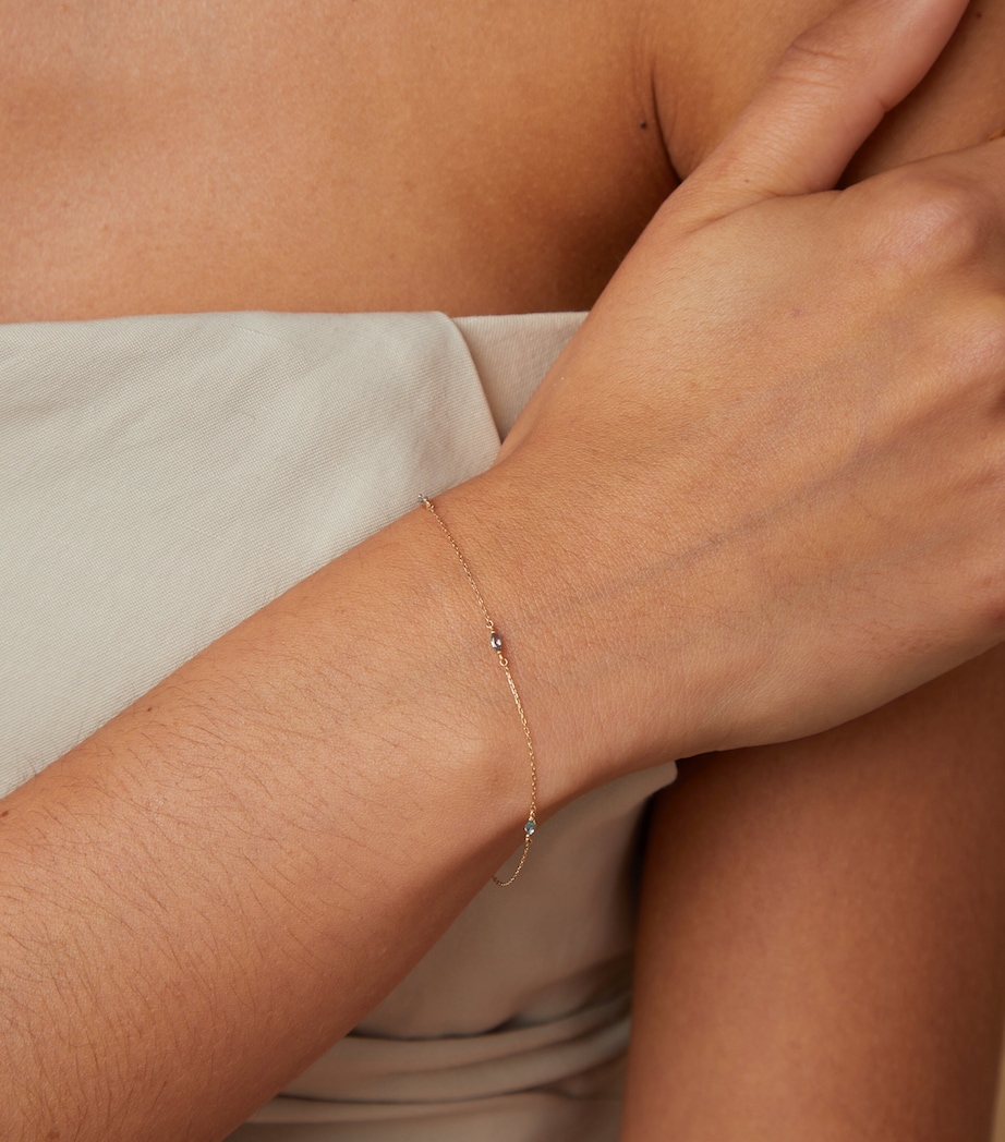 Yellow Gold and Alexandrite Marquise Bracelet GOLD Image 2