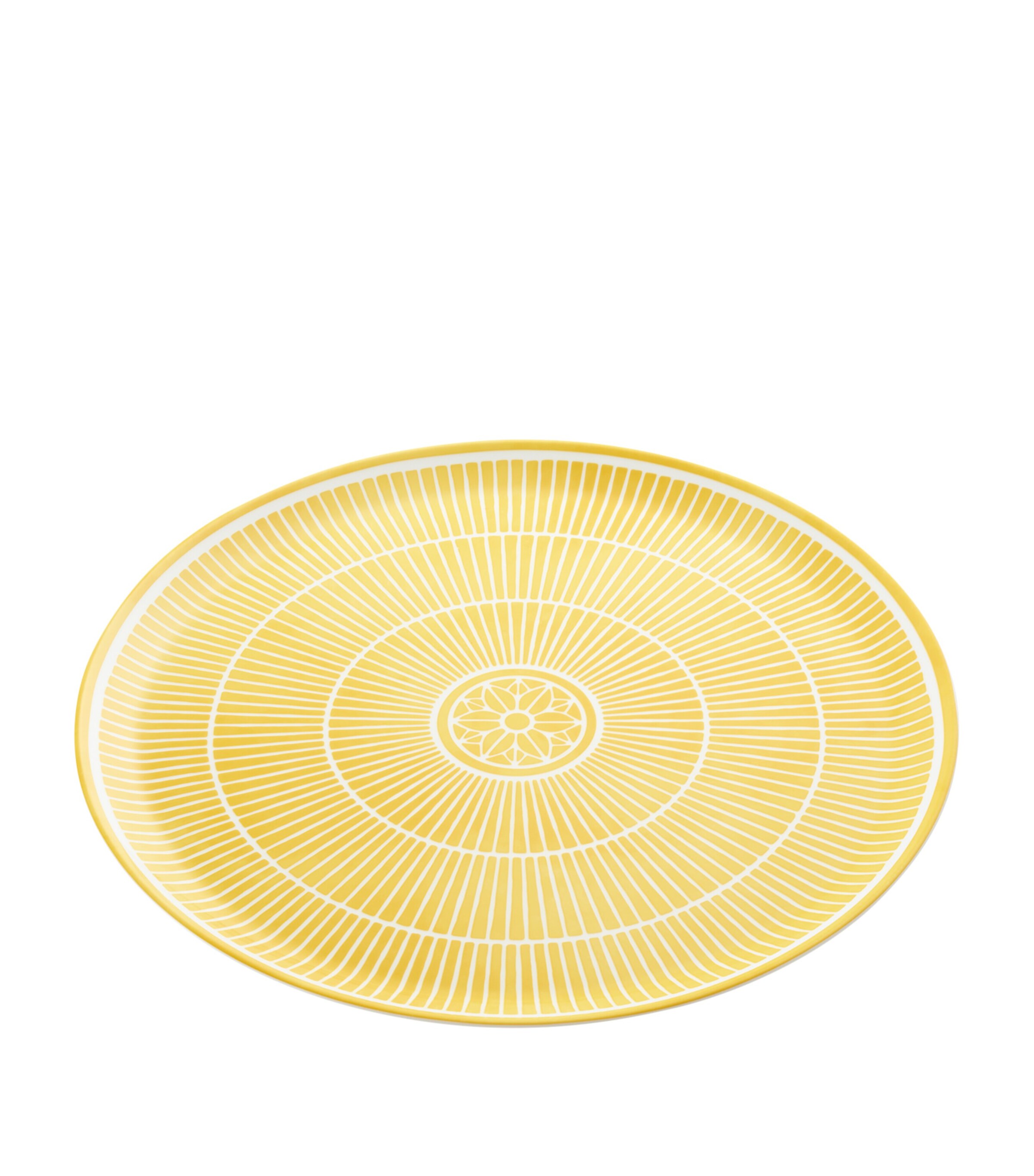 Christofle Porcelain Malmaison Riviera Pie Dish White/yellow Image 4