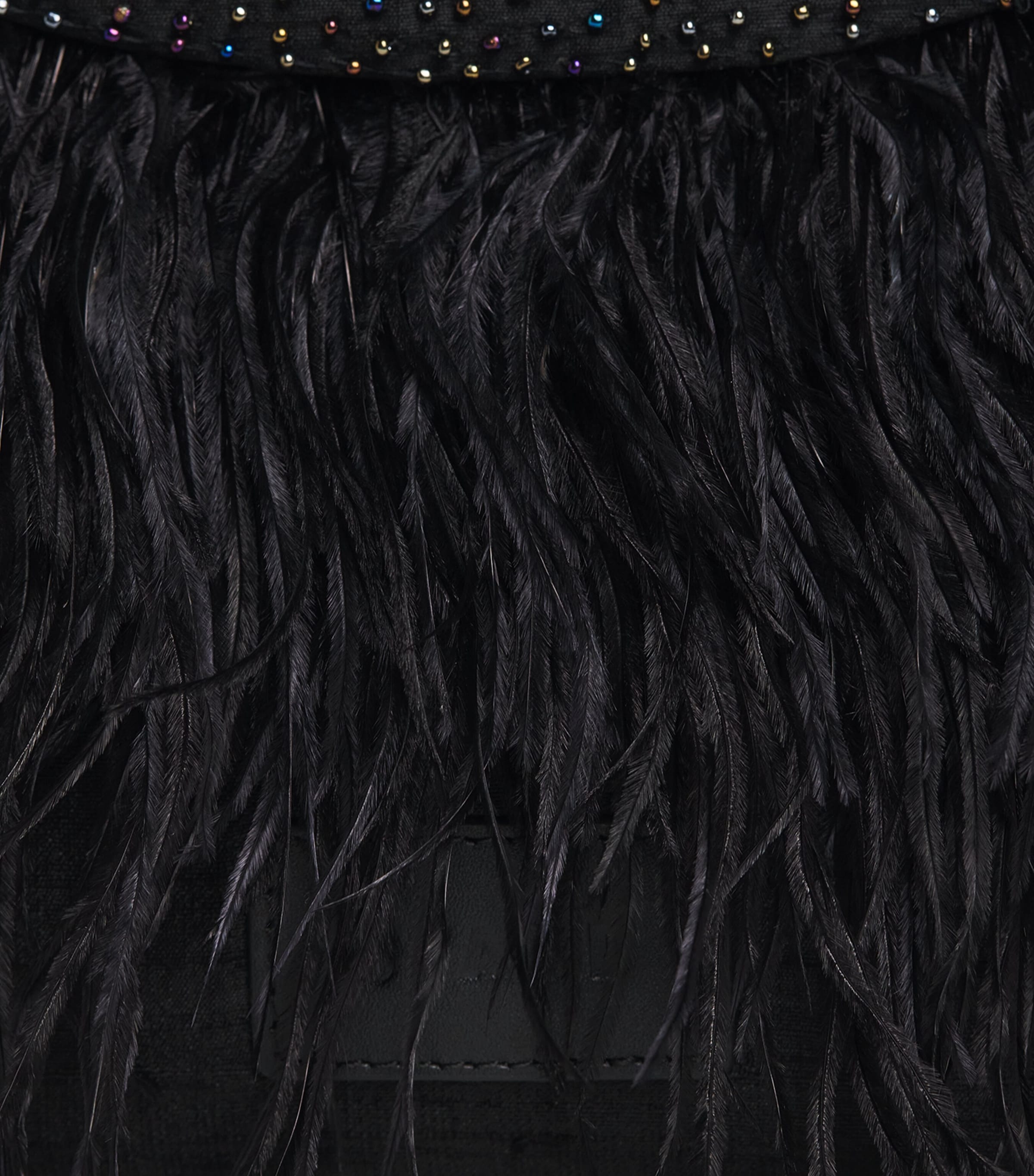 STAUD Satin Feather Winslow Shoulder Bag Blk Black Image 4