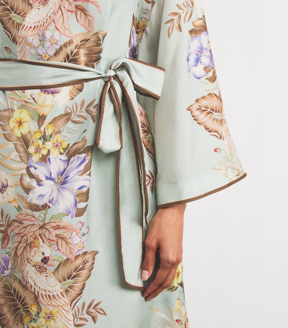 Silk Coco Tunic Midi Dress SGMF/SAGE MULTI FLRL Image 6