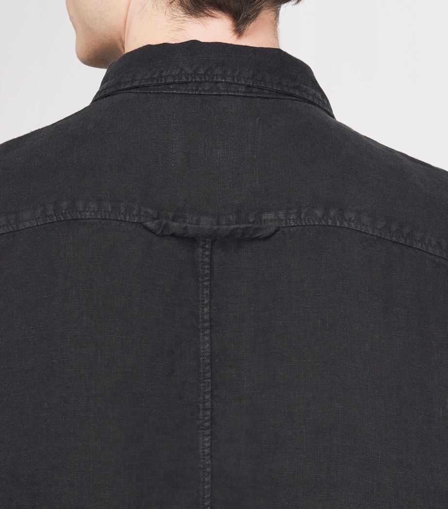Linen Cairo Shirt WASHED BLACK Image 6