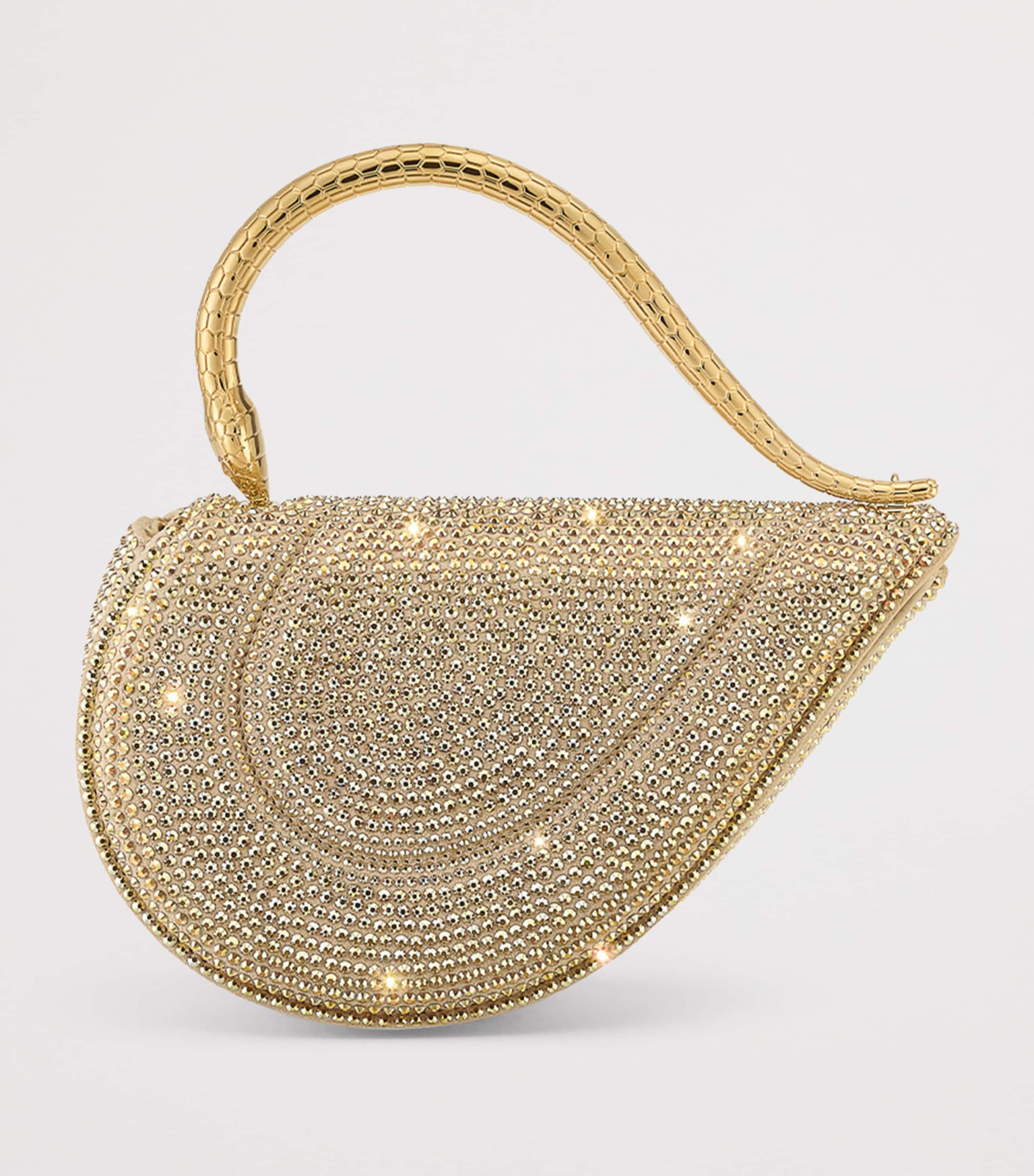 Leather Serpenti Cuore 1968 Top-Handle Bag GOLD Image 7