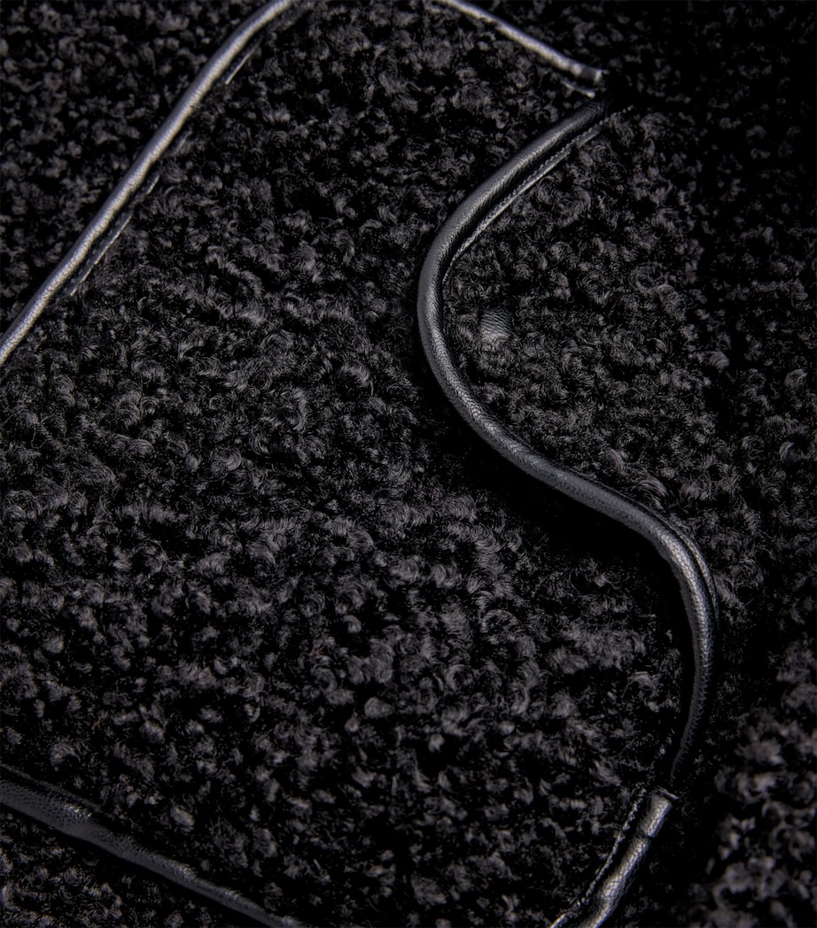 Fleece Belted Kimia Jacket BLACK Image 5