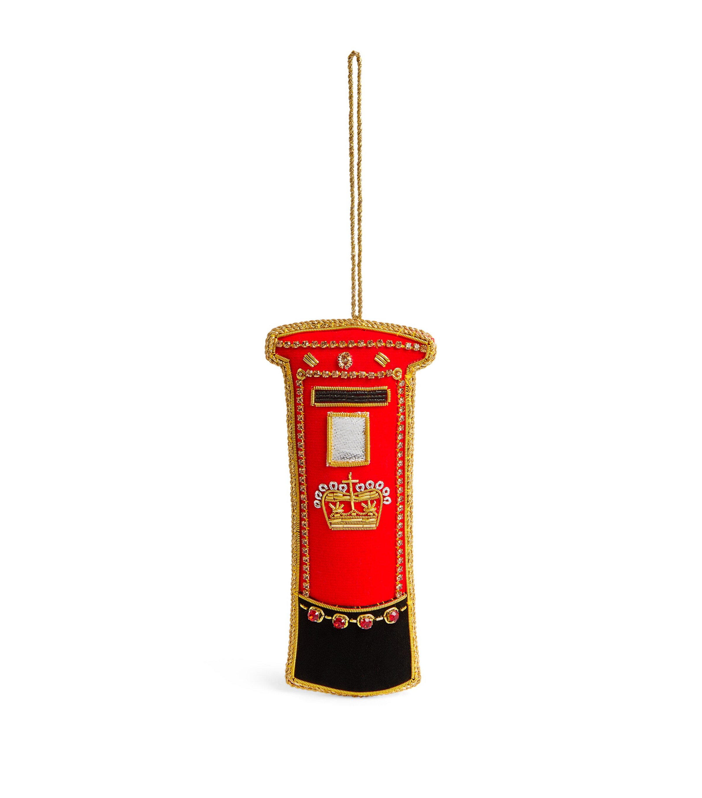 Tinker Tailor Beaded Post Box Tree Decoration | Christmas | Decorations | Baubles
