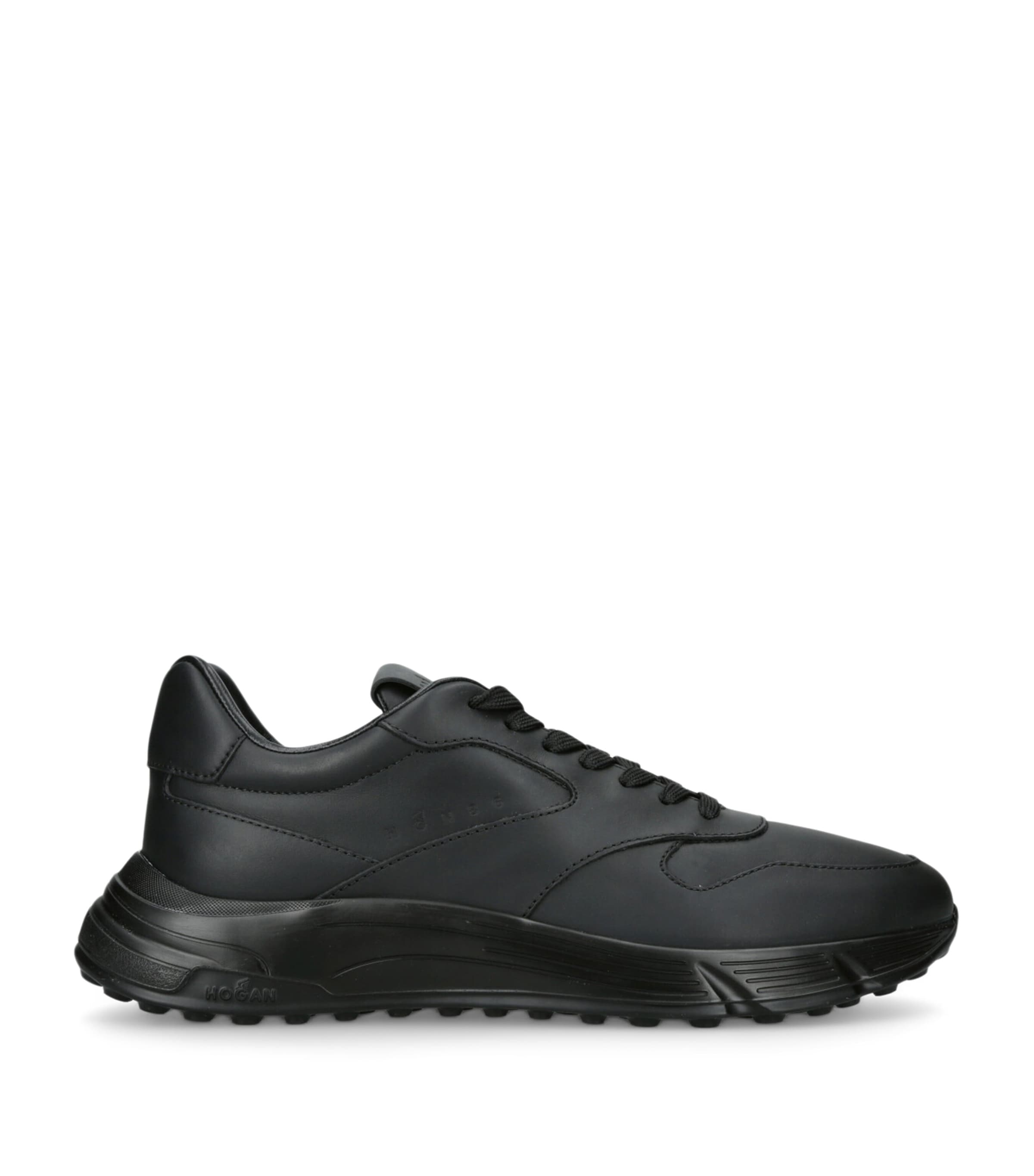 Leather Hyperlight Sneakers BLACK Image 1