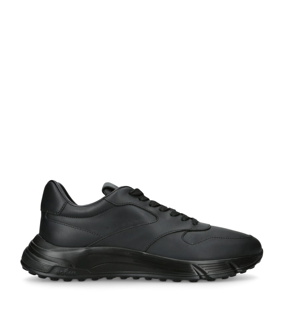 Leather Hyperlight Sneakers BLACK Image 1