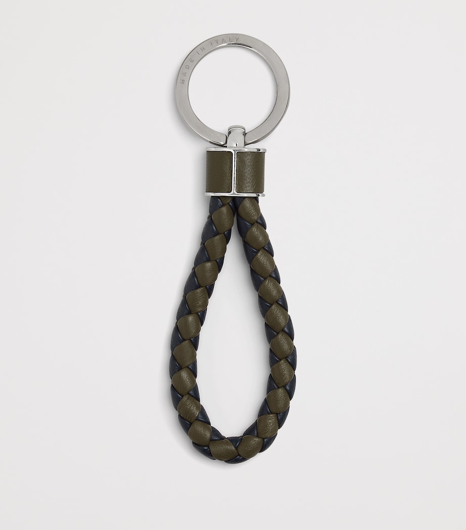 Leather Intreccio Key Ring 3290 Image 2