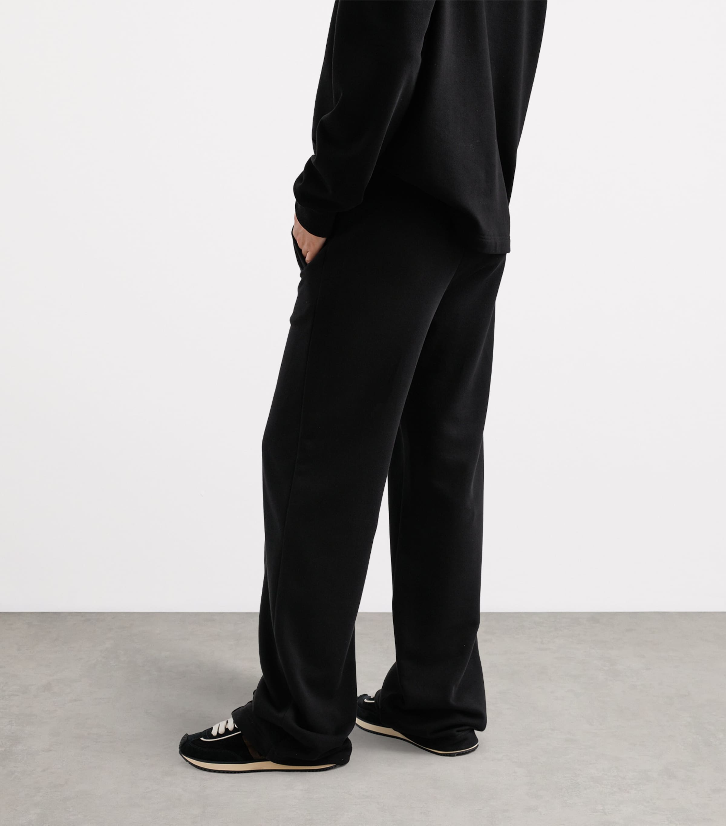 Cotton Logo Sweatpants N0000-BLACK Image 5