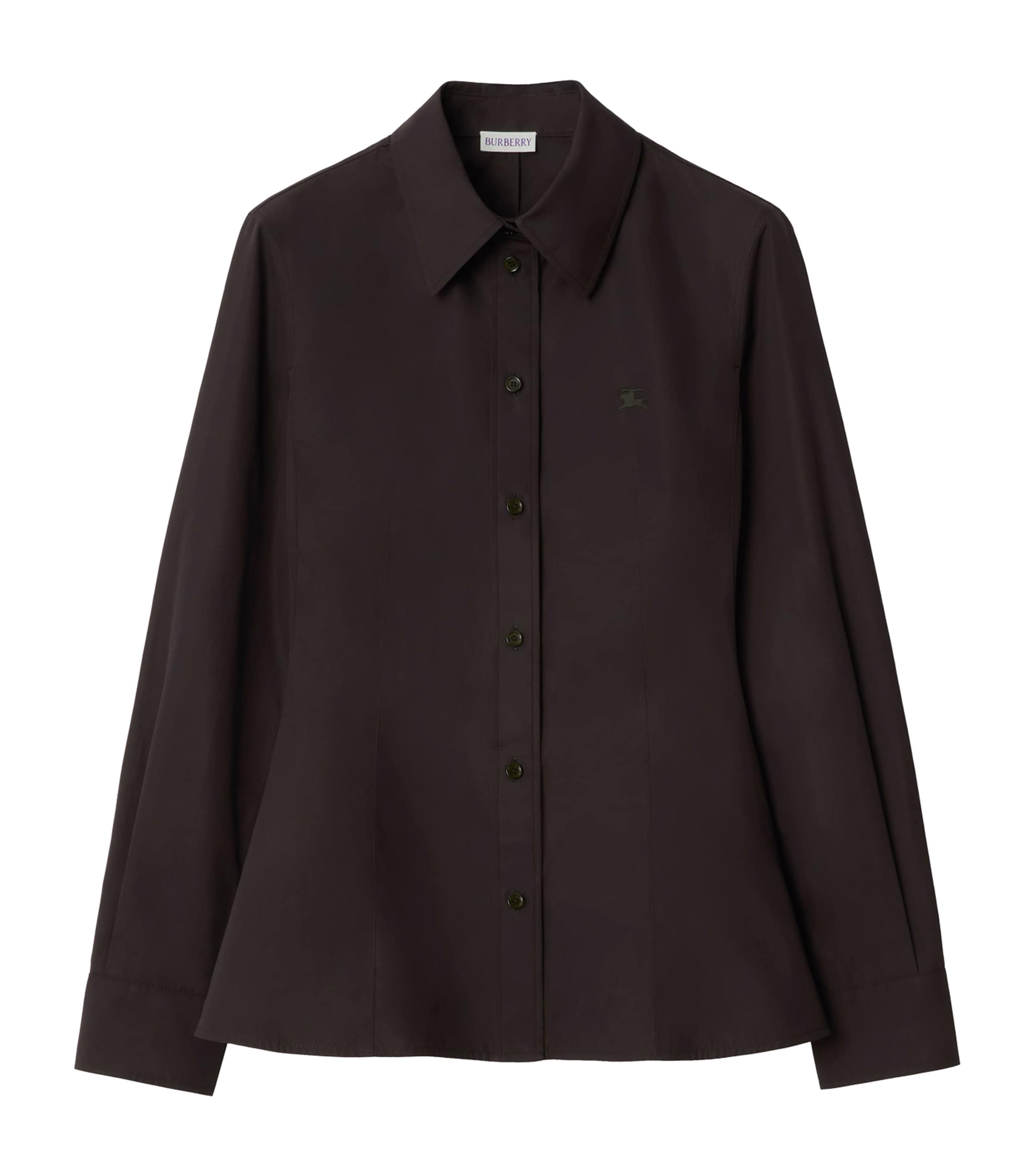 Burberry Brown Cotton Slim-Fit Shirt Harrods BD