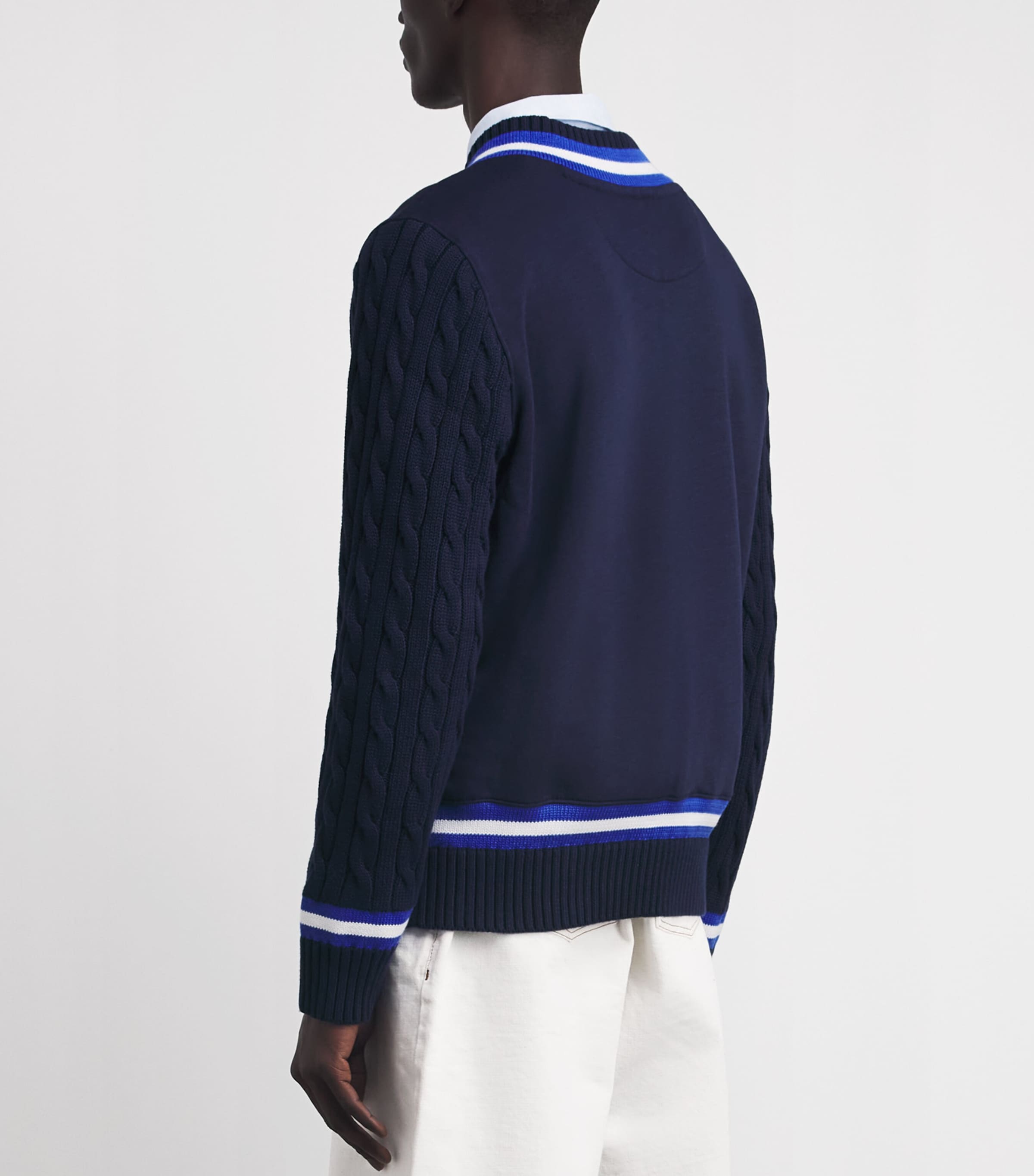 Polo Ralph Lauren Mens x Wimbledon Hybrid Sweatshirt Refined Navy Image 5