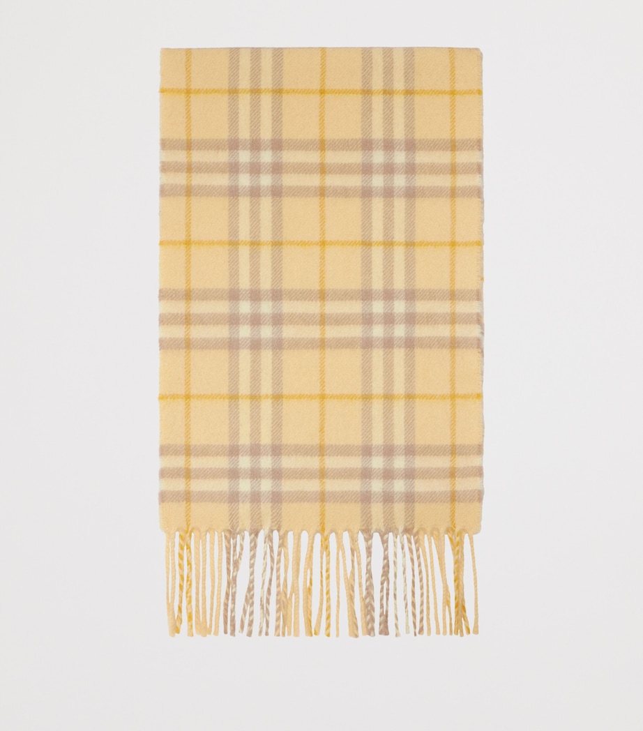 Cashmere Check Scarf DRUM IP CHECK Image 2