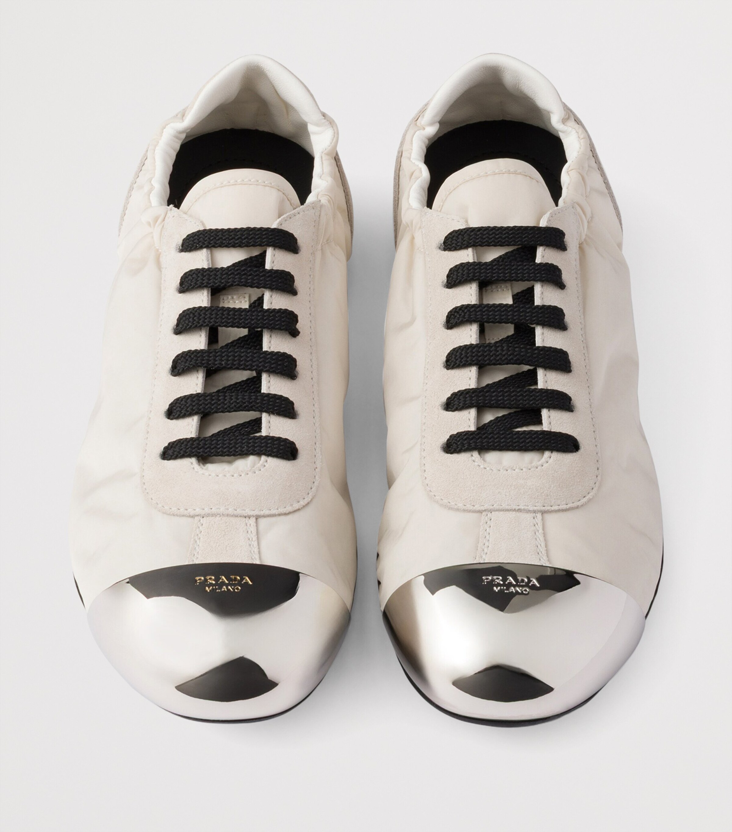 Suede and Re-Nylon Collapse Sneakers F0304 Image 3