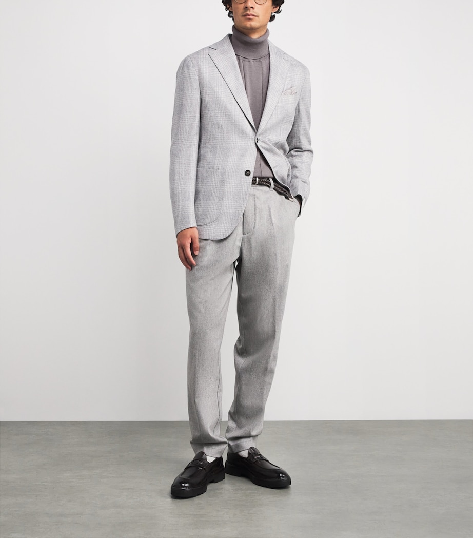 Cotton-Cashmere Ribbed Rollneck Sweater MIRTILLO Image 2