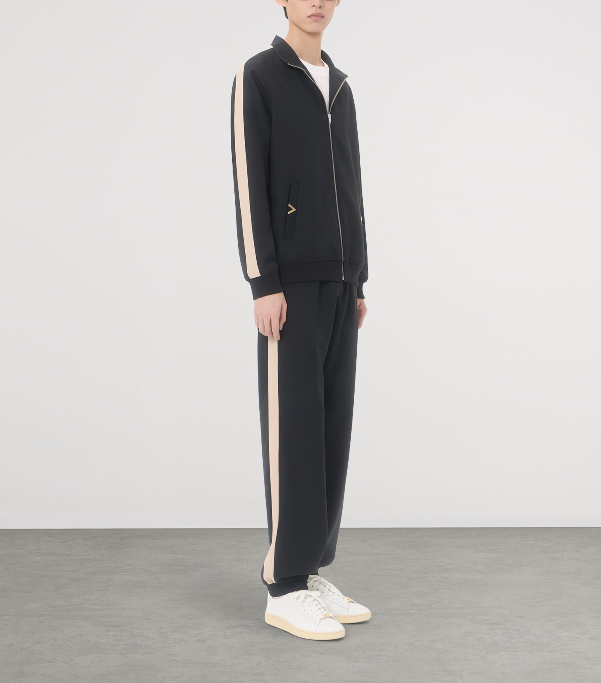 Valentino Garavani Mens Jersey VGold Track Jacket Image 5