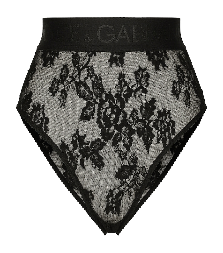 Lace Briefs N0000-BLACK Image 1