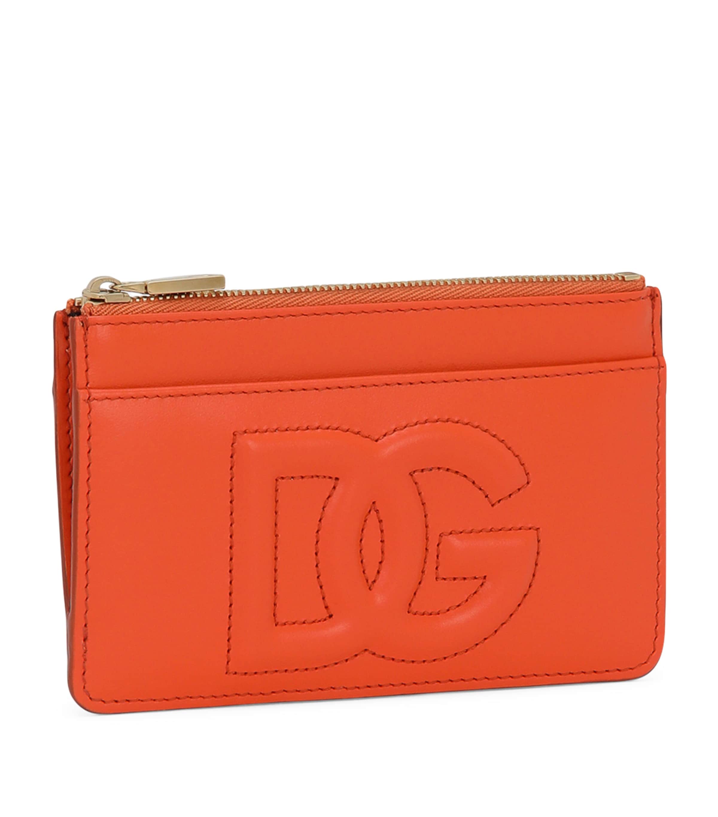 Leather Zip Card Holder 80244-ORANGE Image 2