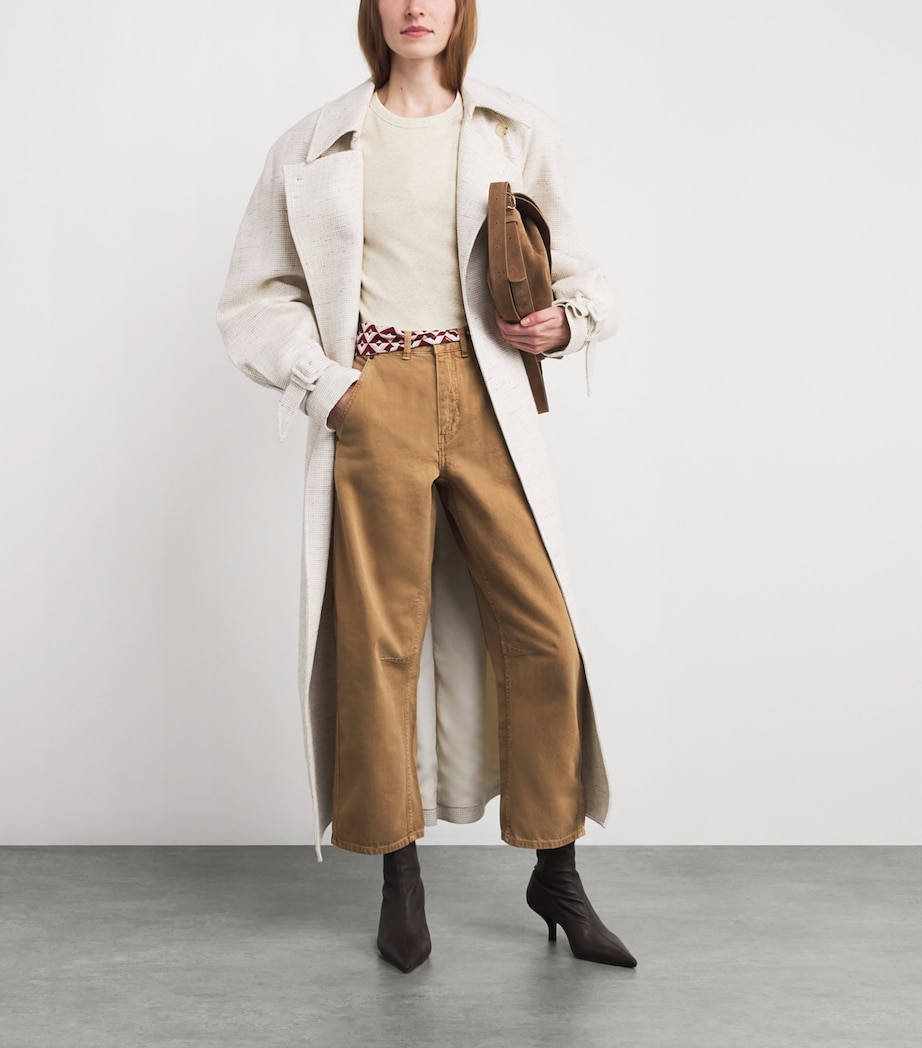 Cotton-Blend Ribbed Top CREAM MELANGE Image 2