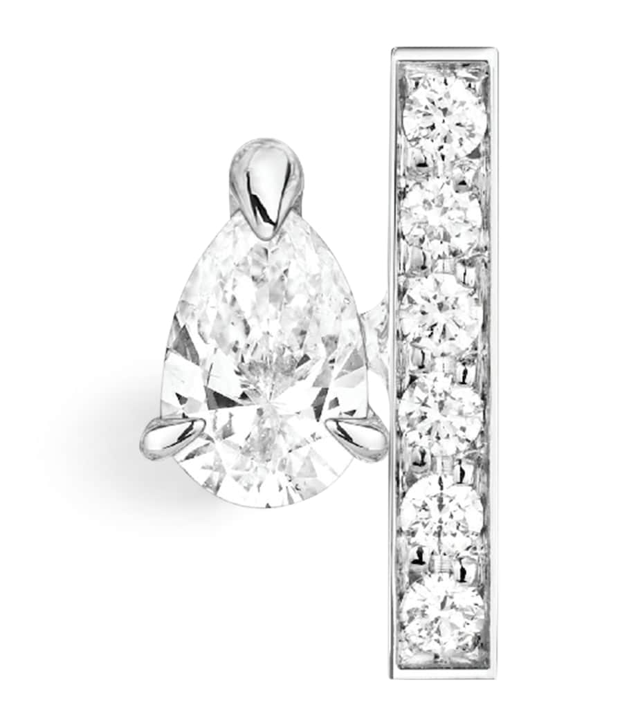 Repossi White Gold and Diamond Serti sur Vide Single Stud Earring White Gold Image 1