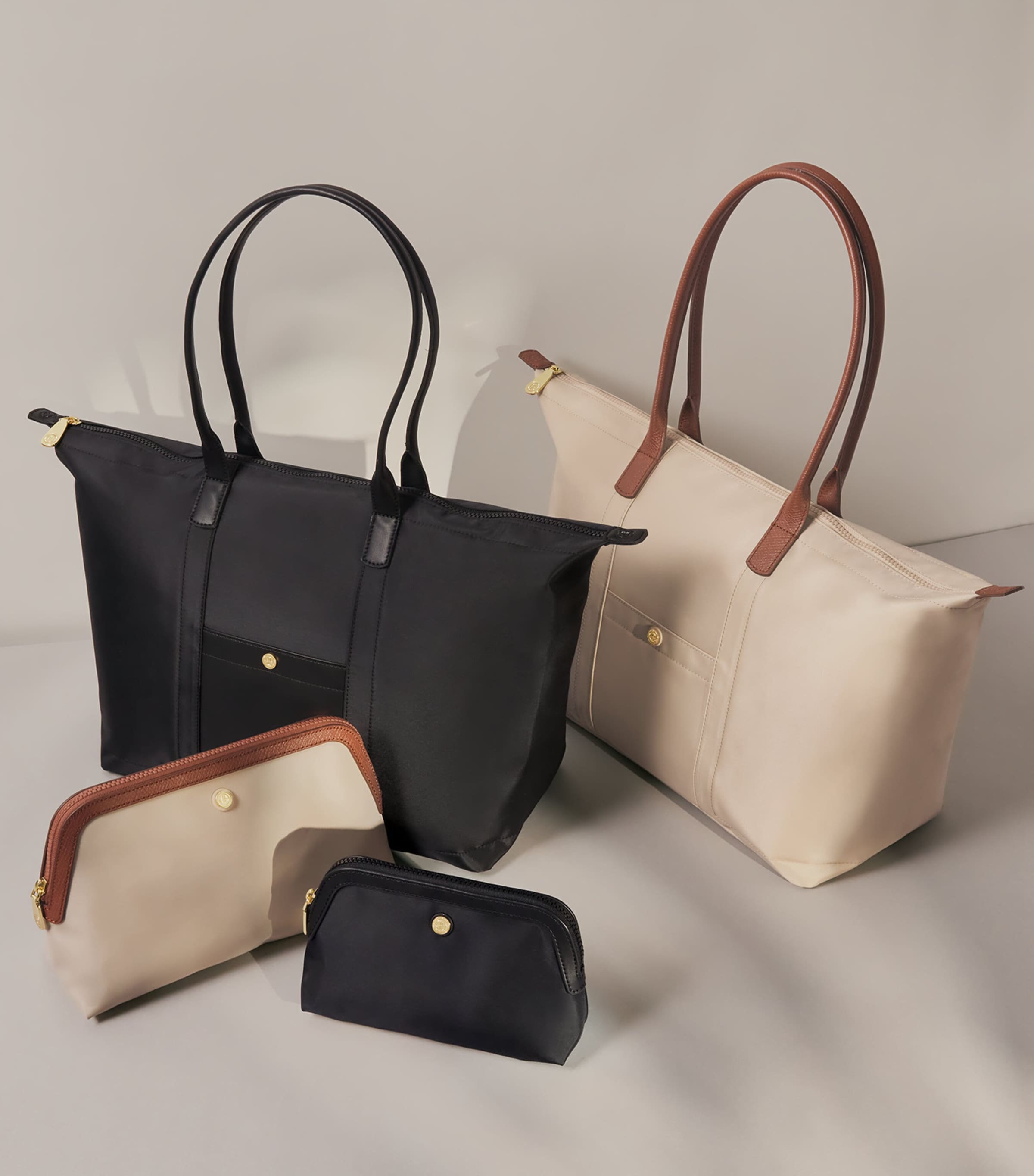 Medium Nylon Tote Bag BLACK Image 4