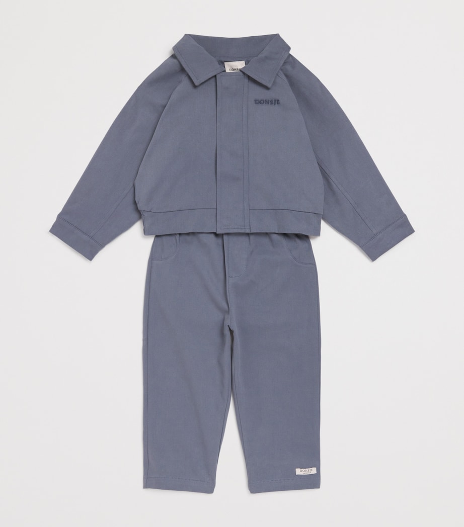 Donsje Santy Trousers (12 Months-4 Years) Spruce Image 3