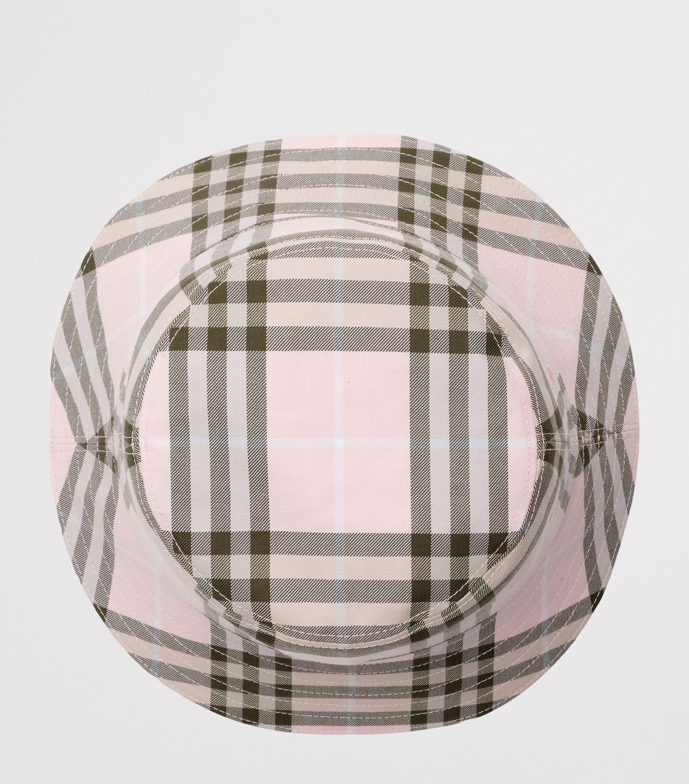 Burberry Pink Cotton Check Bucket Hat | Harrods US display picture 2