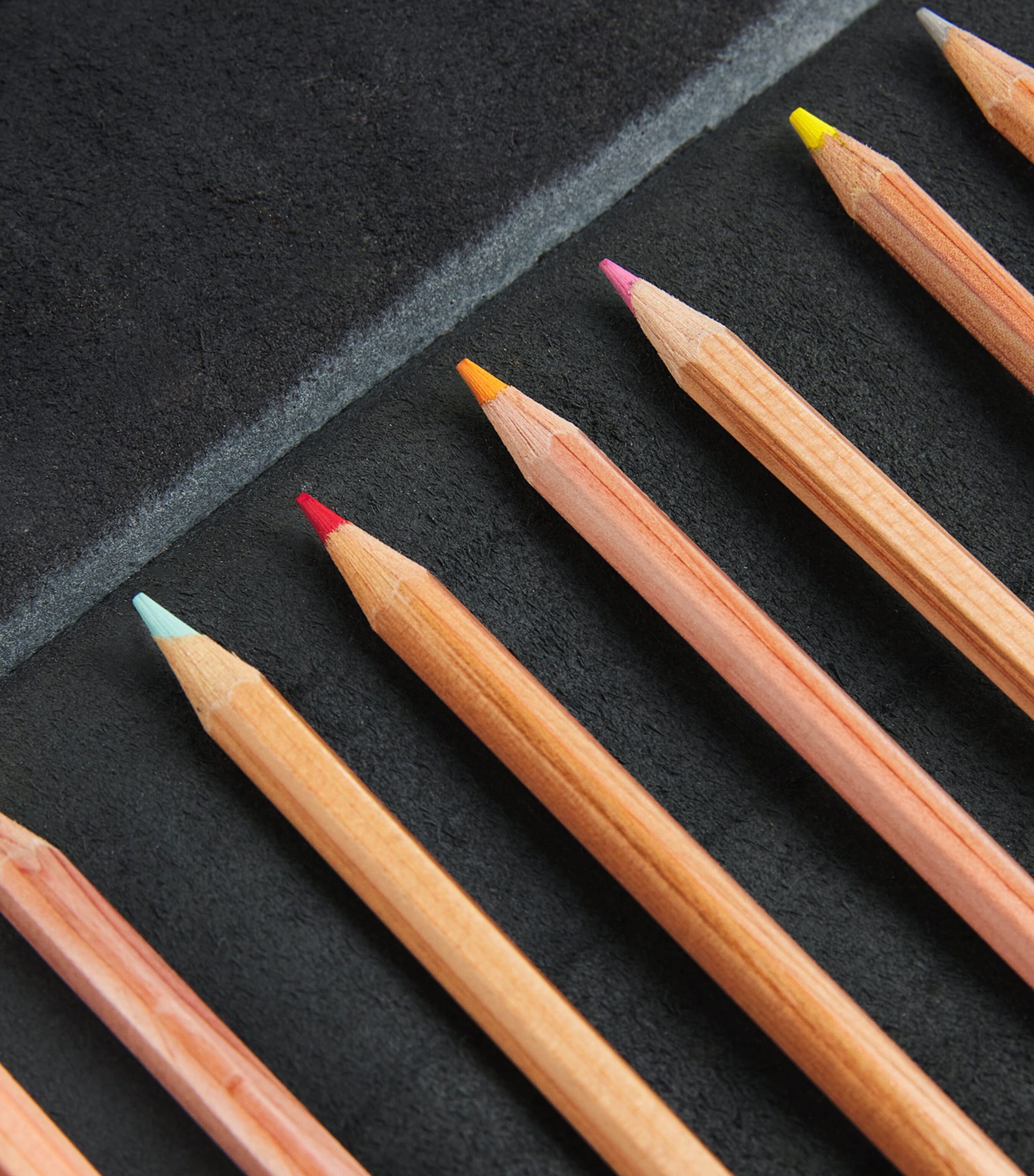 Leather Pencil Wrap BLACK Image 2